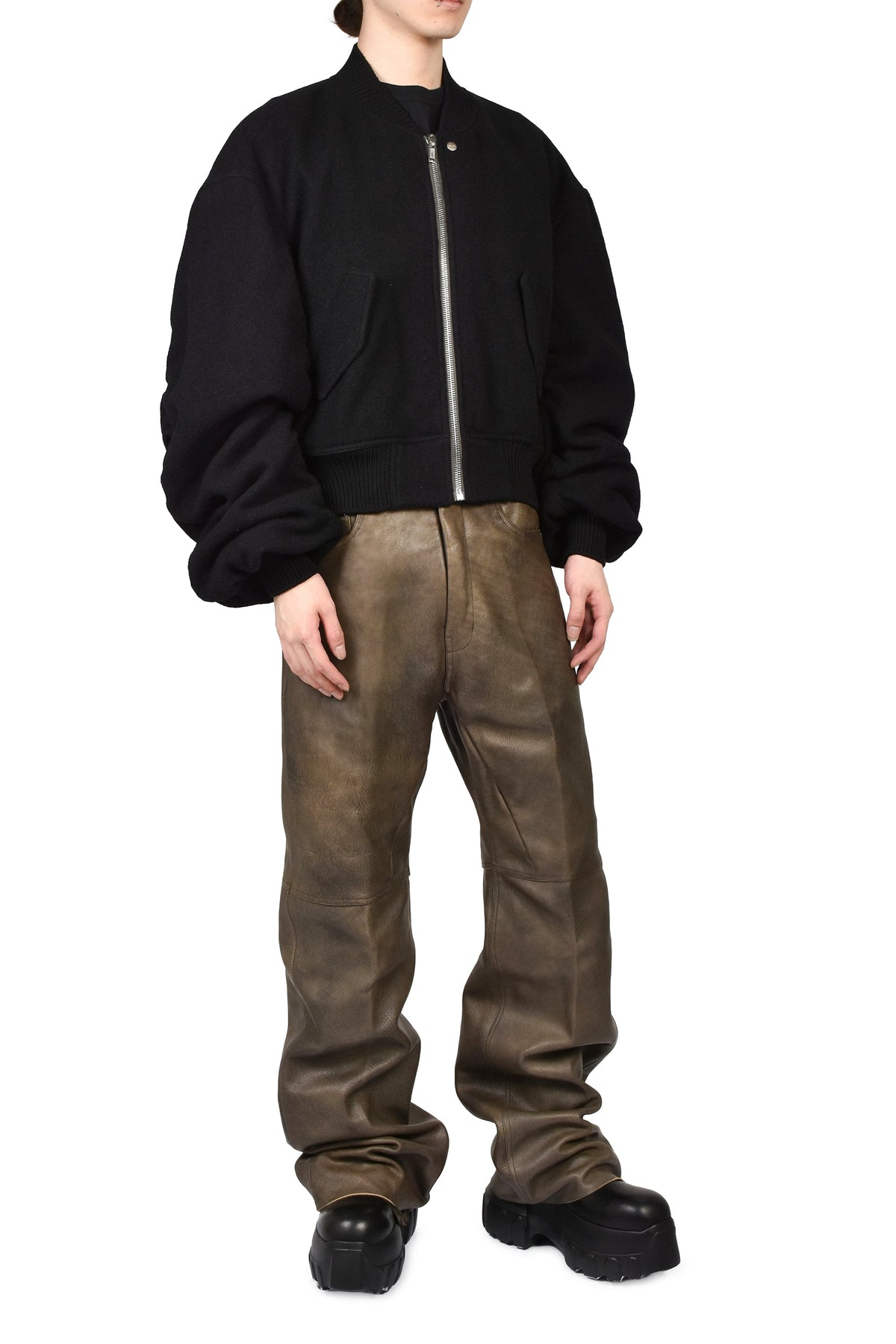Rick Owens リックオウエンス 【本物保証】 ジャケット、ストリートスタイル、メンズ SECCHIA FLIGHT / BLK