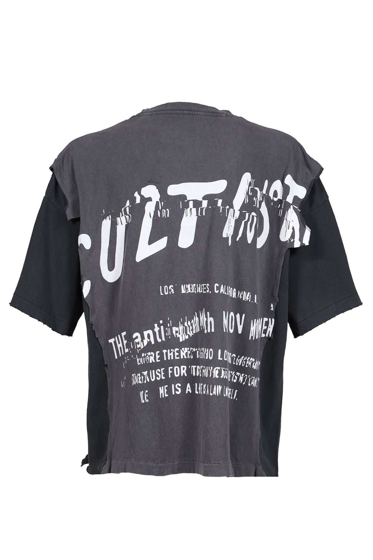 RRR123 【本物保証】 Tシャツ、ストリートスタイル、メンズ MODA APOCRYPHA QUAD TEE / BLK