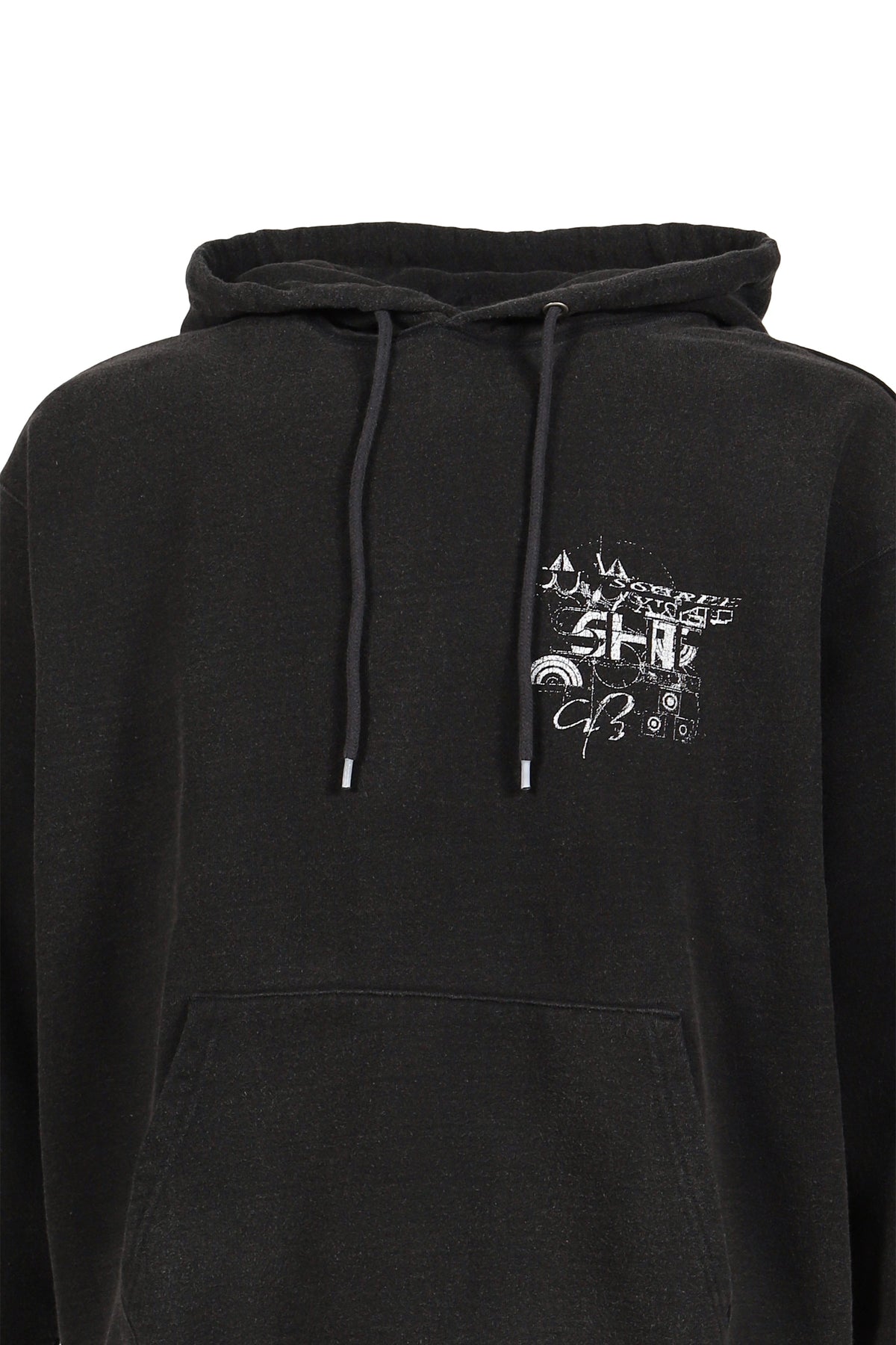 SHT 【本物保証】 パーカー、ストリートスタイル、メンズ    DEVASTATED WALL HOODIE / BLK