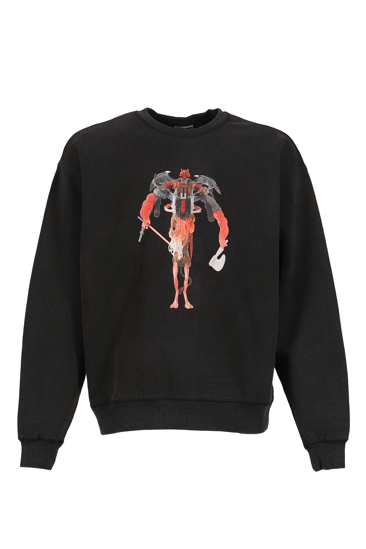 SHT 【本物保証】 トレーナー、ストリートスタイル、メンズ HEARTWORK SWEATSHIRT / BLK