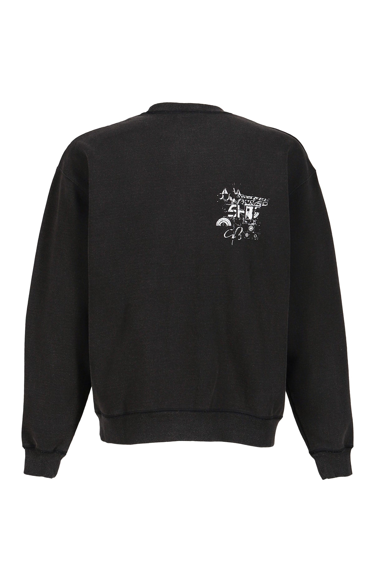 SHT 【本物保証】 トレーナー、ストリートスタイル、メンズ HEARTWORK SWEATSHIRT / BLK