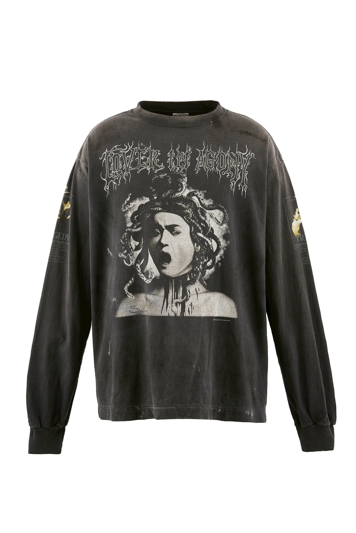 SAINT Mxxxxxx 【本物保証】 Tシャツ ストリート系 メンズ LS T-SHIRT/MEDUSA / BLK