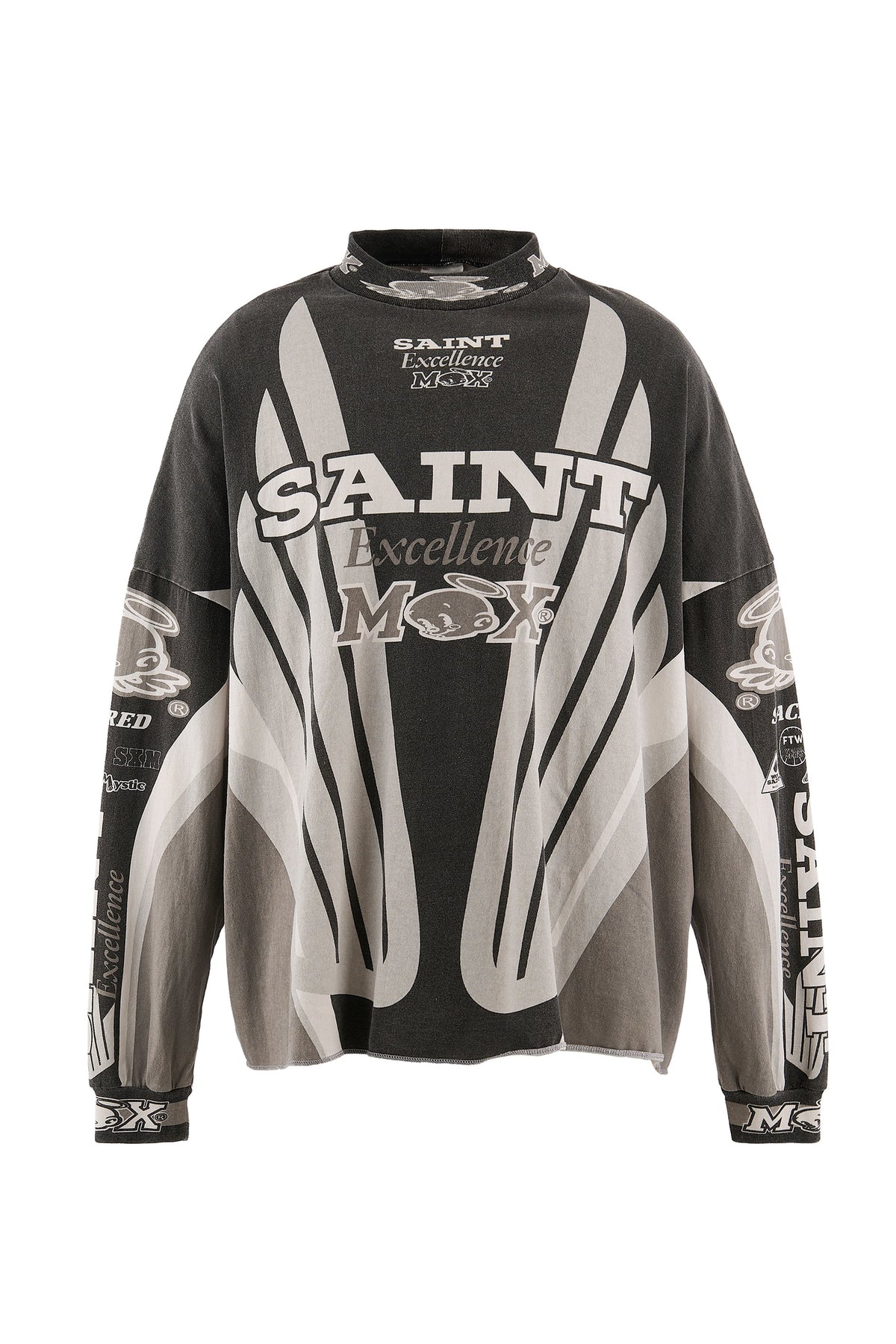SAINT Mxxxxxx 【本物保証】 Tシャツ ストリート系 メンズ LS T-SHIRT/SAINT MX / BLK