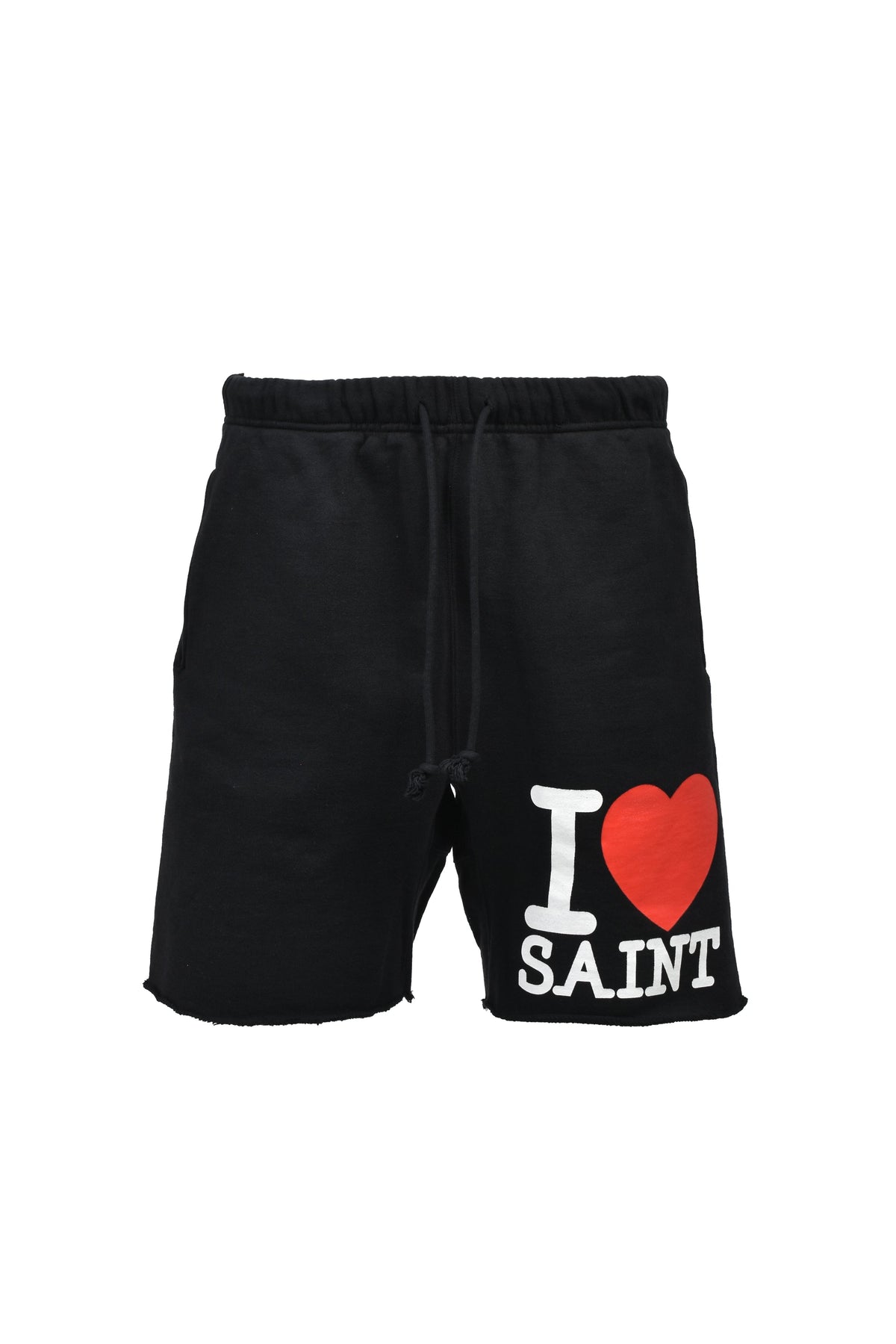 SAINT Mxxxxxx 【本物保証】 ショートパンツ ストリート系 メンズ SWEAT SHORTS/I LOVE SAINT / BLK