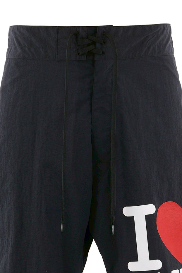 SAINT Mxxxxxx 【本物保証】 ショートパンツ ストリート系 メンズ NYLON SHORTS /I LOVE SAINT / BLK
