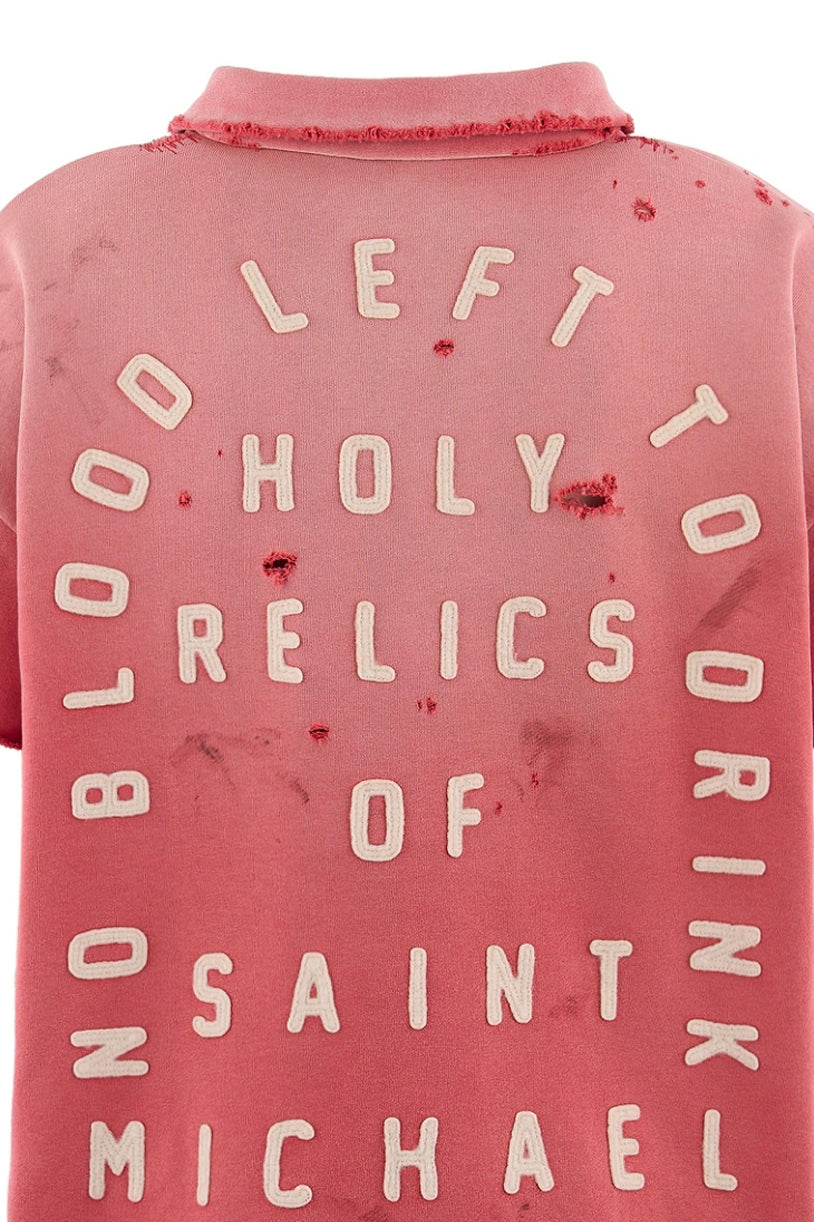 SAINT Mxxxxxx 【本物保証】 パーカー・スウェット ストリート系 メンズ SS HALF ZIP SWEAT/SAINT / RED