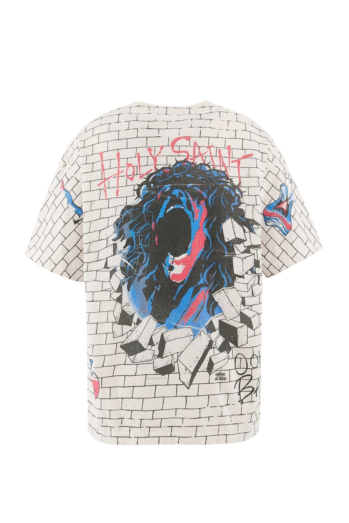 SAINT Mxxxxxx 【本物保証】 Tシャツ ストリート系 メンズ SS T-SHIRT/HOLY SAINT / WHT