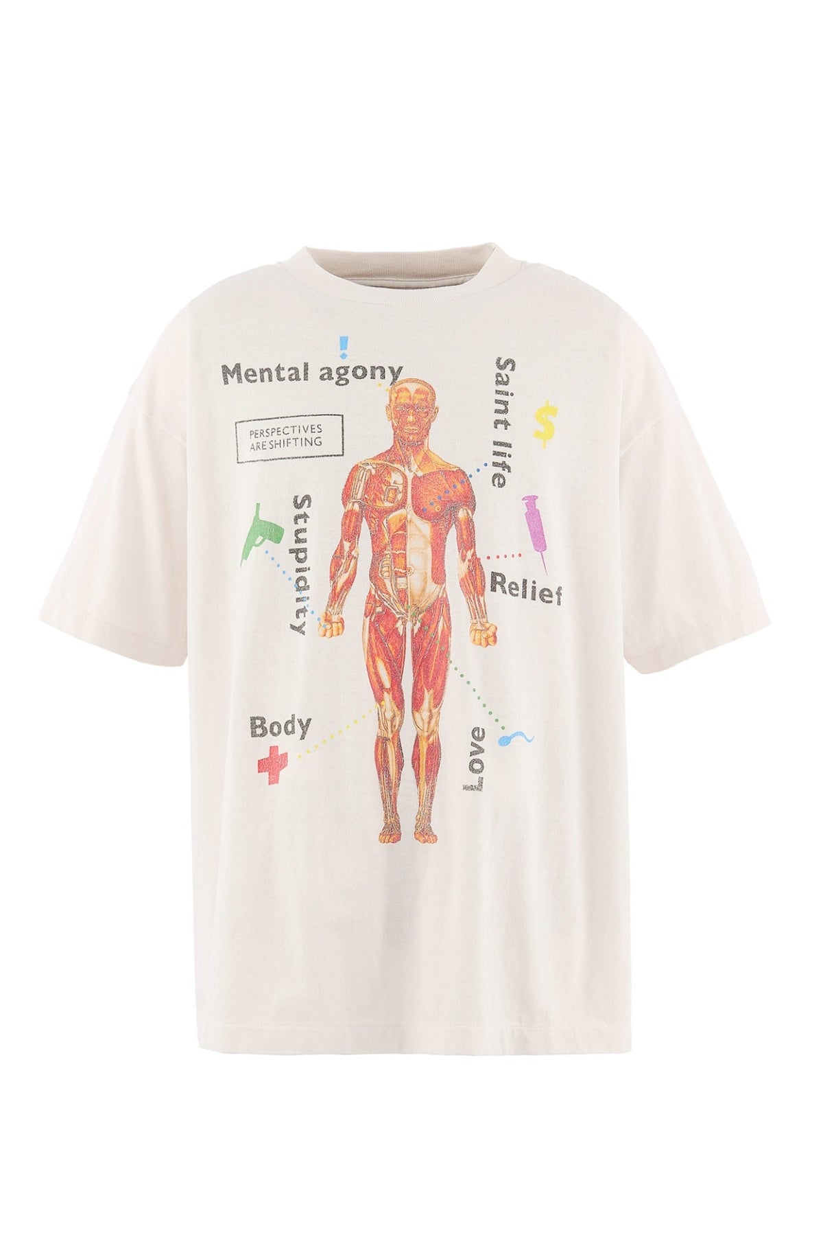 SAINT Mxxxxxx 【本物保証】 Tシャツ ストリート系 メンズ SS T-SHIRT/BODY / WHT