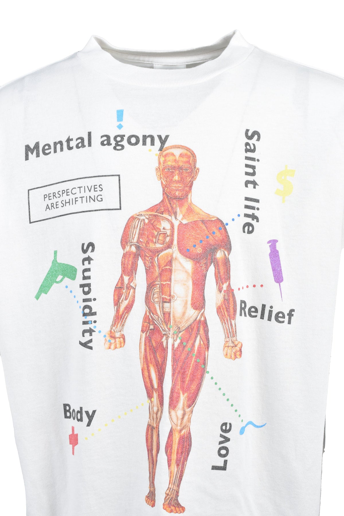 SAINT Mxxxxxx 【本物保証】 Tシャツ ストリート系 メンズ SS T-SHIRT/BODY / WHT