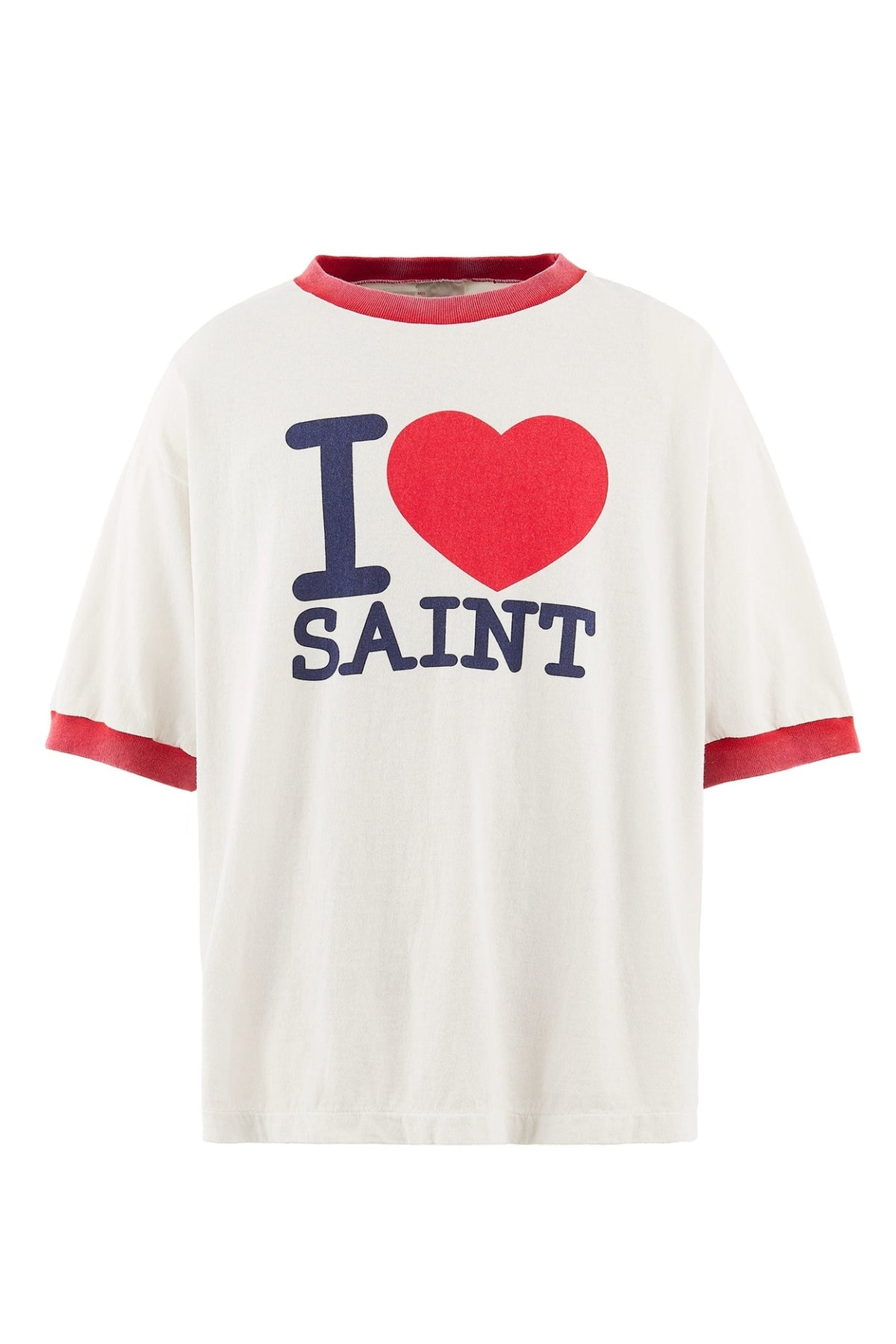 SAINT Mxxxxxx 【本物保証】 Tシャツ ストリート系 メンズ SS T-SHIRT/I LOVE SAINT / WHT