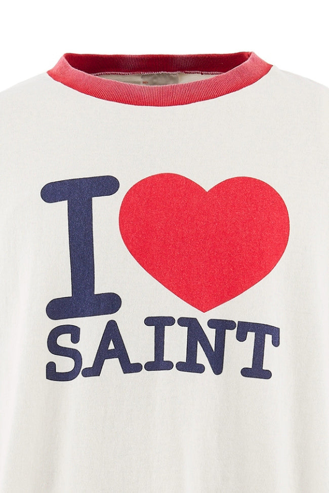 SAINT Mxxxxxx 【本物保証】 Tシャツ ストリート系 メンズ SS T-SHIRT/I LOVE SAINT / WHT