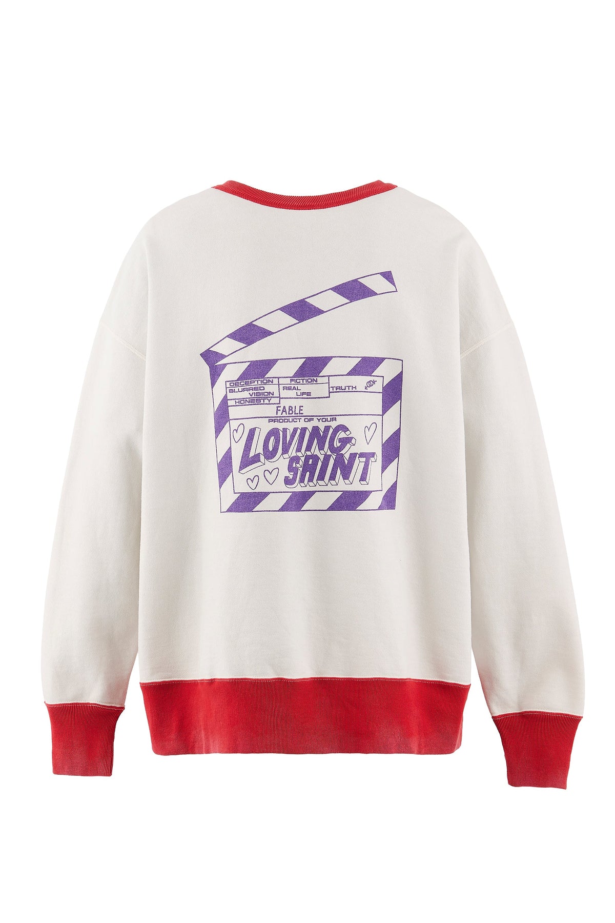 SAINT Mxxxxxx 【本物保証】 パーカー・スウェット ストリート系 メンズ CRW NECK SWT/I LOVE SAINT / WHT