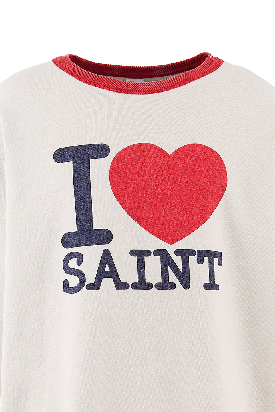 SAINT Mxxxxxx 【本物保証】 パーカー・スウェット ストリート系 メンズ CRW NECK SWT/I LOVE SAINT / WHT