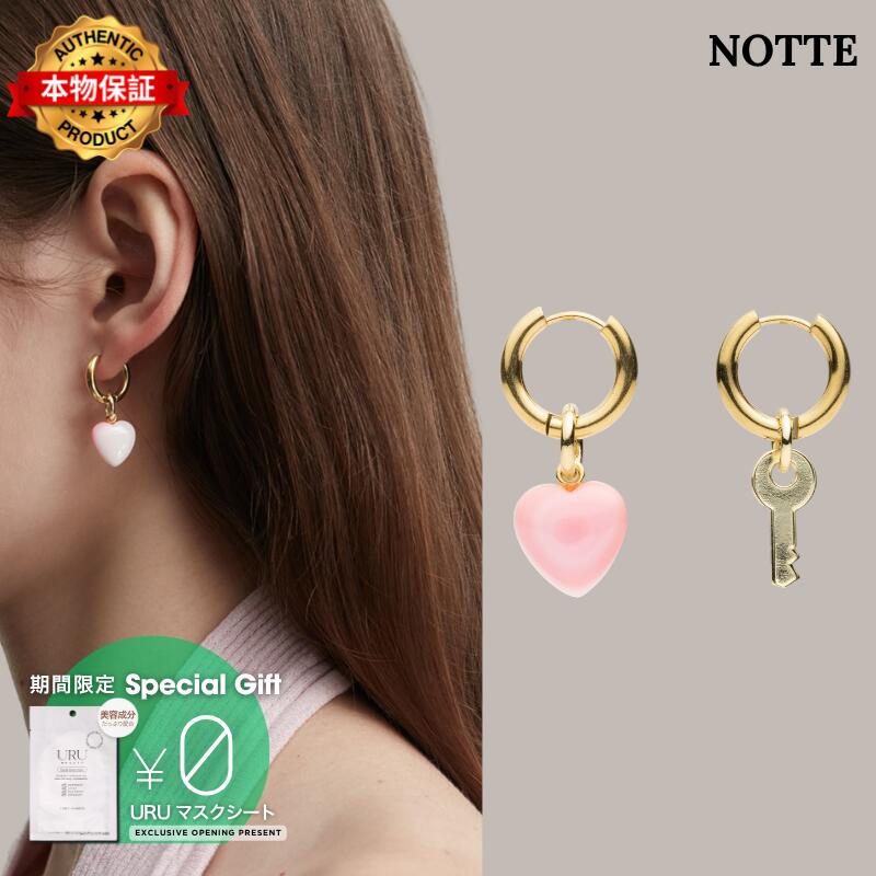 Notte ノッテ 【本物保証】 アクセサリー ストリート系 レディース Key To My Heart Earrings