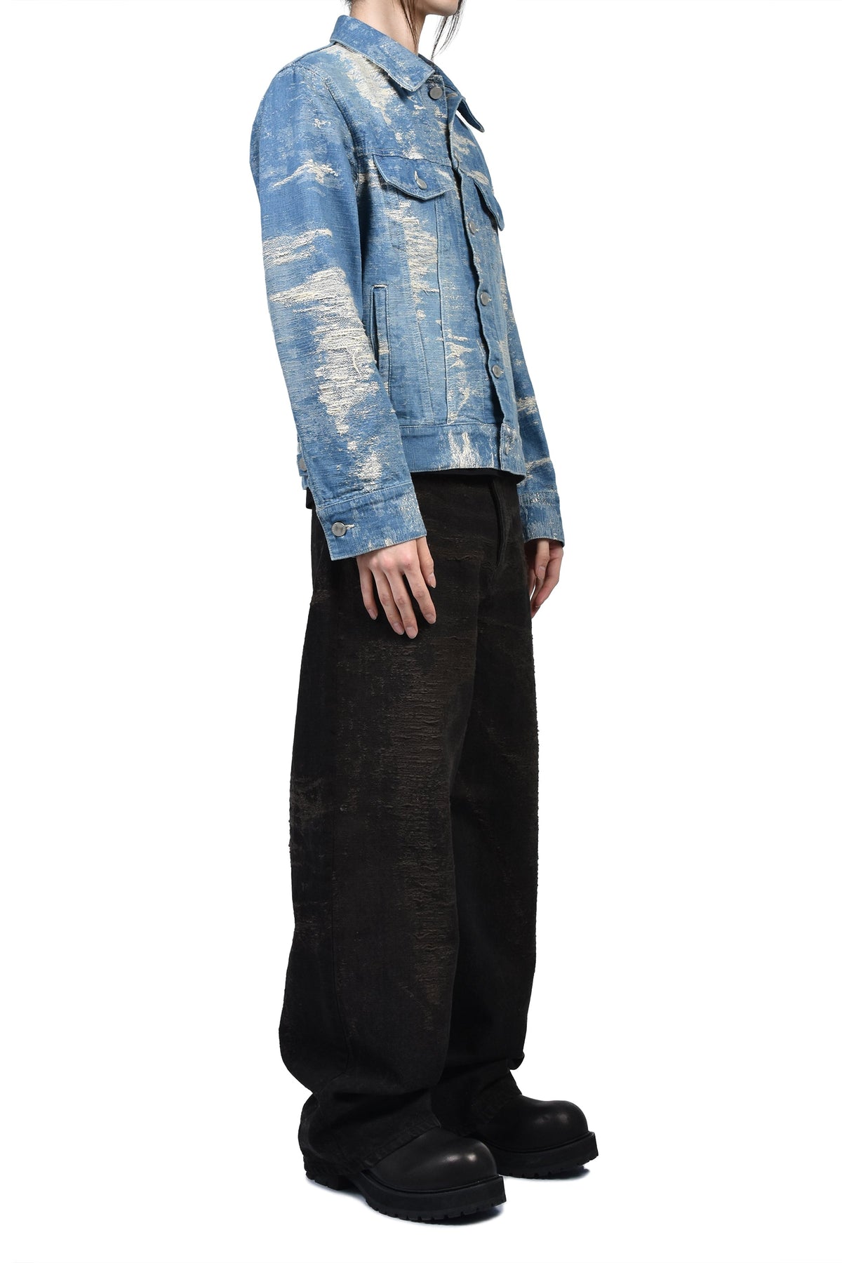 TAAKK ターク 【本物保証】 ジャケット ストリート系 メンズ 3RD TYPE DENIM JACKET / INDIGO BLEACH