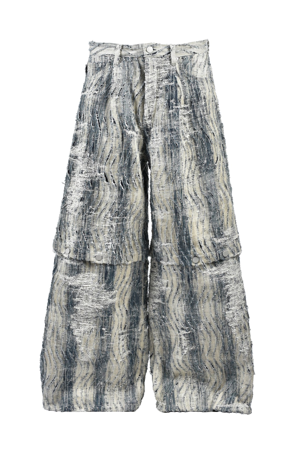 TAAKK ターク 【本物保証】 デニムパンツ ストリート系 メンズ CONVERTIBLE BLEACHED DENIM PANTS (20TH EXCLUSIVE) / IND