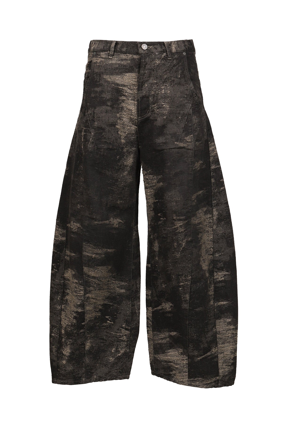 TAAKK ターク 【本物保証】 パンツ、ストリートスタイル、メンズ DENIM CURVED PANTS / GRY