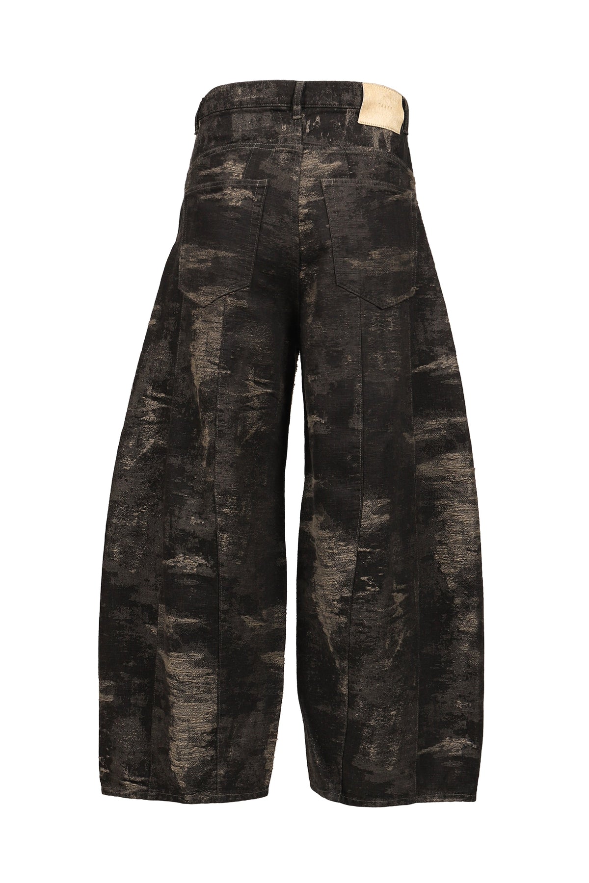 TAAKK ターク 【本物保証】 パンツ、ストリートスタイル、メンズ DENIM CURVED PANTS / GRY