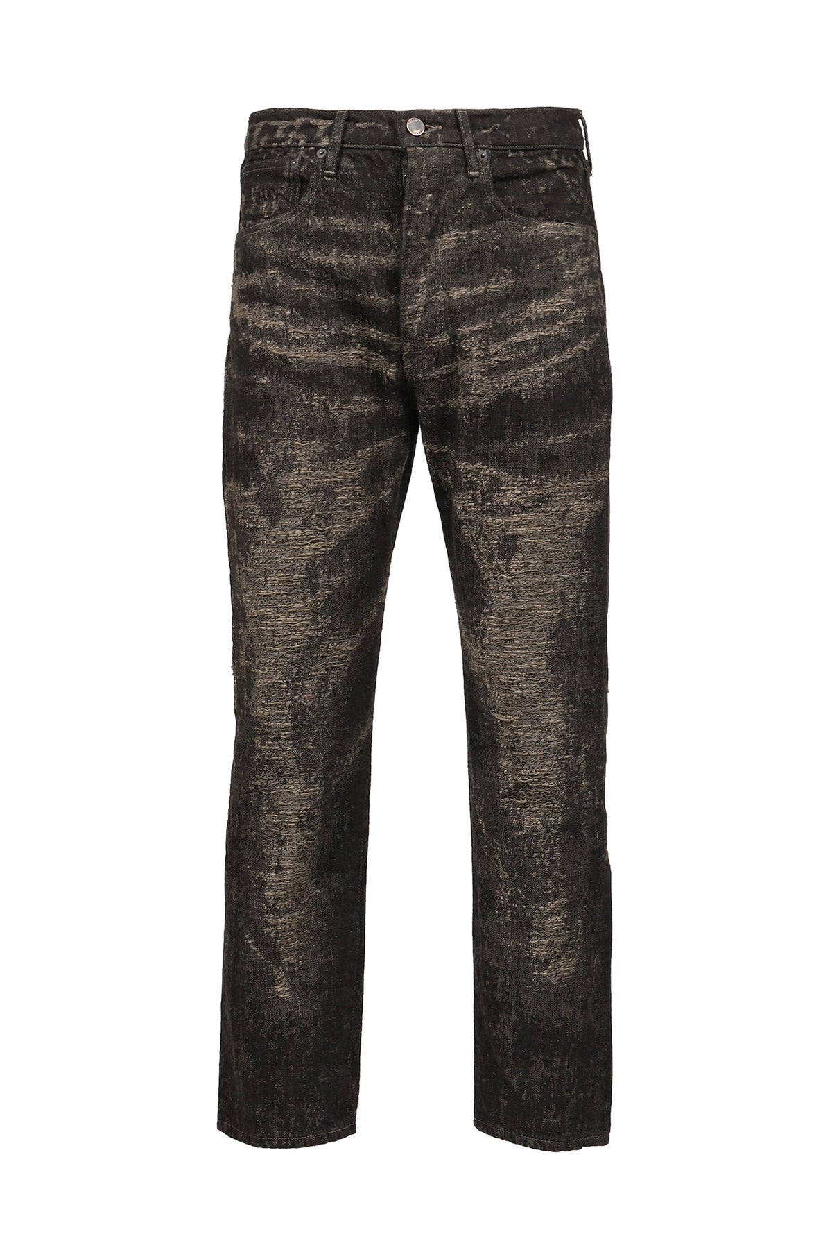 TAAKK ターク 【本物保証】 パンツ、ストリートスタイル、メンズ JACQUARD DENIM TIGHT PANTS / GRY