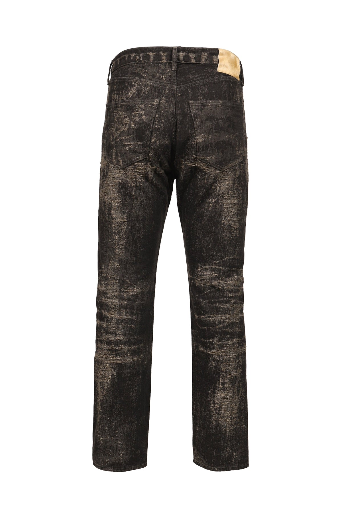 TAAKK ターク 【本物保証】 パンツ、ストリートスタイル、メンズ JACQUARD DENIM TIGHT PANTS / GRY