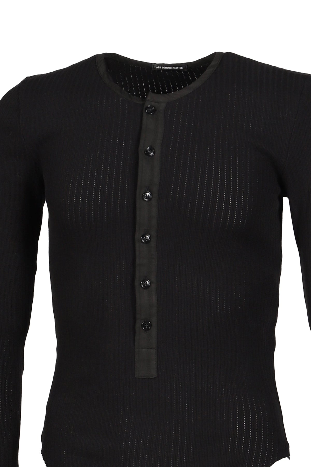 Ann Demeulemeester アン ドゥムルメステール 【本物保証】 Tシャツ ストリート系 メンズ BLAS LONG SLEEVE SERAFINO T-SHIRT / BLK