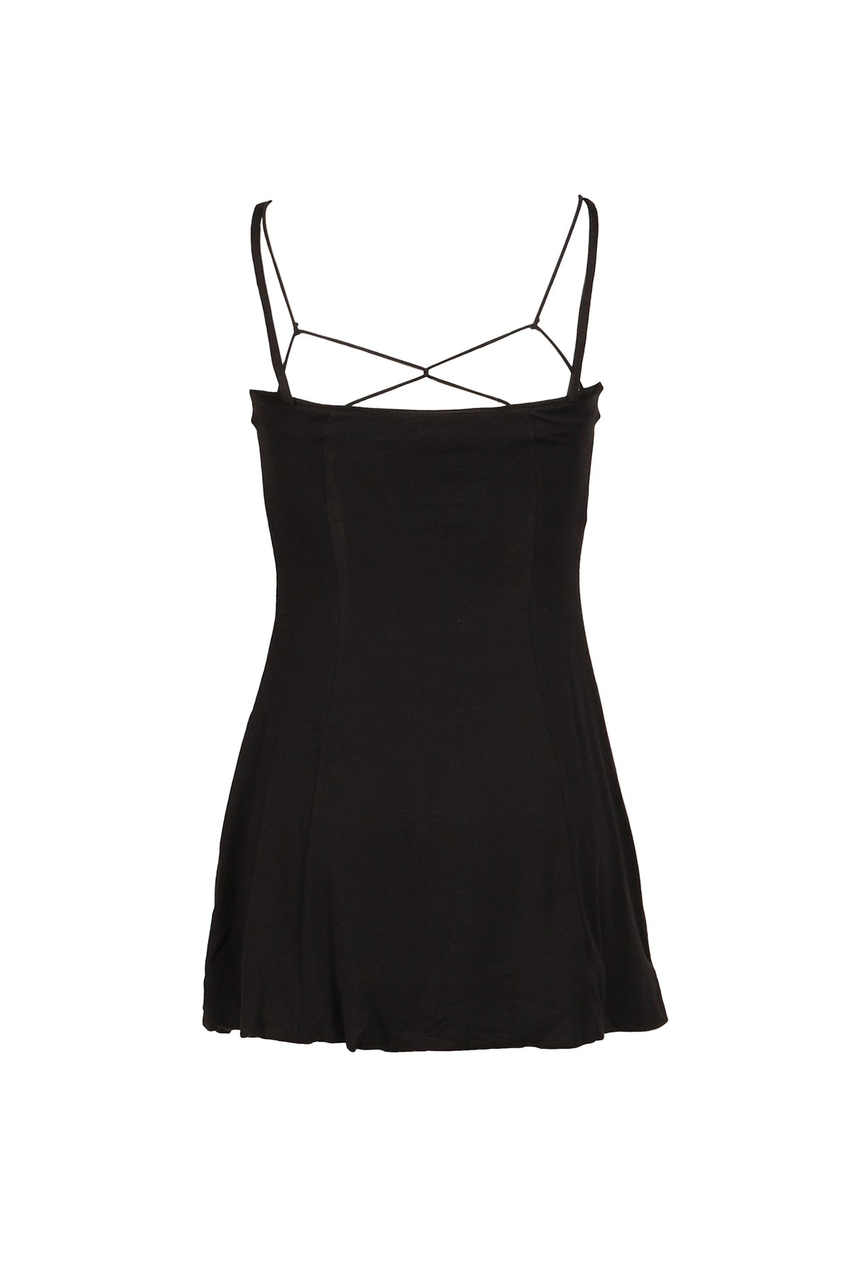 Anomalies Department 【本物保証】 ワンピース ストリート系 レディース BLACK LAYERED FAUX TWO-PIECE SLIP DRESS / BLK