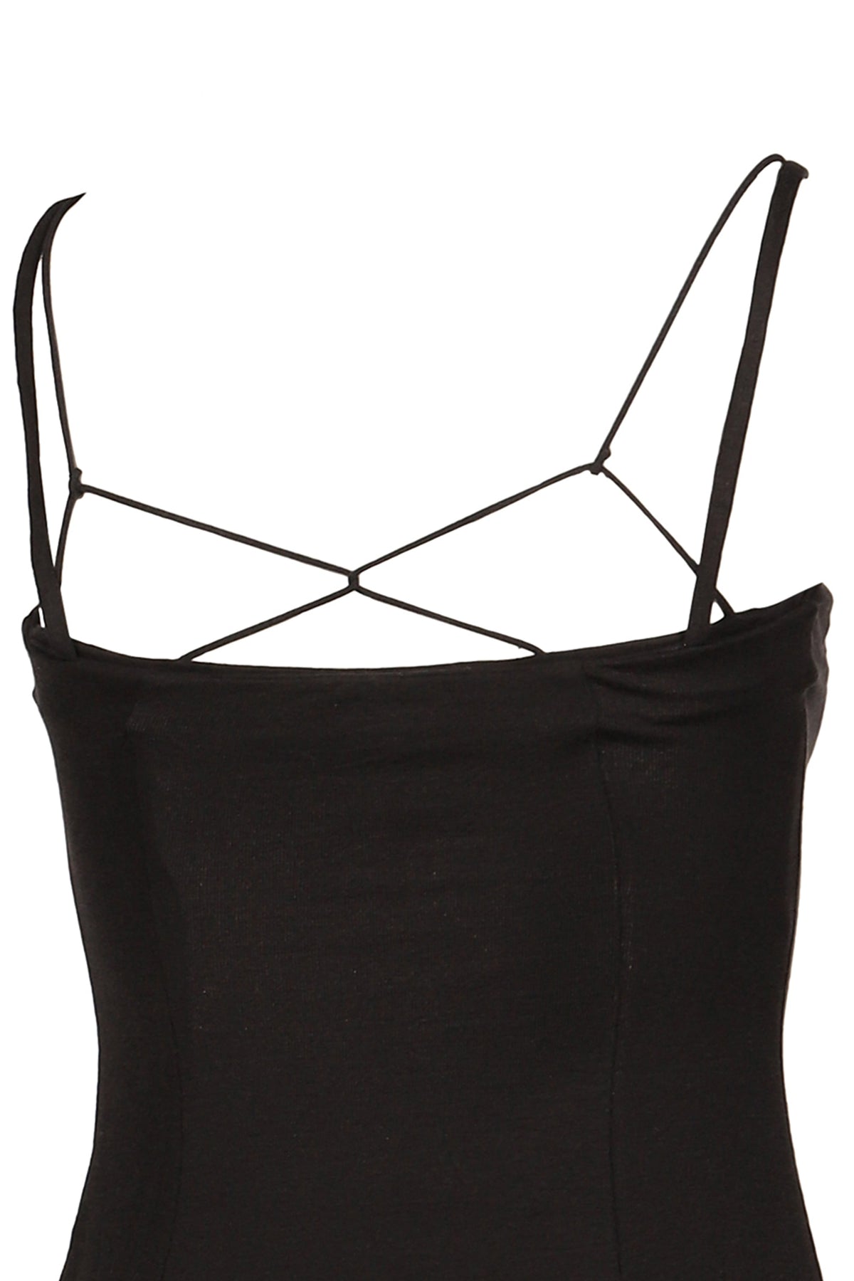 Anomalies Department 【本物保証】 ワンピース ストリート系 レディース BLACK LAYERED FAUX TWO-PIECE SLIP DRESS / BLK