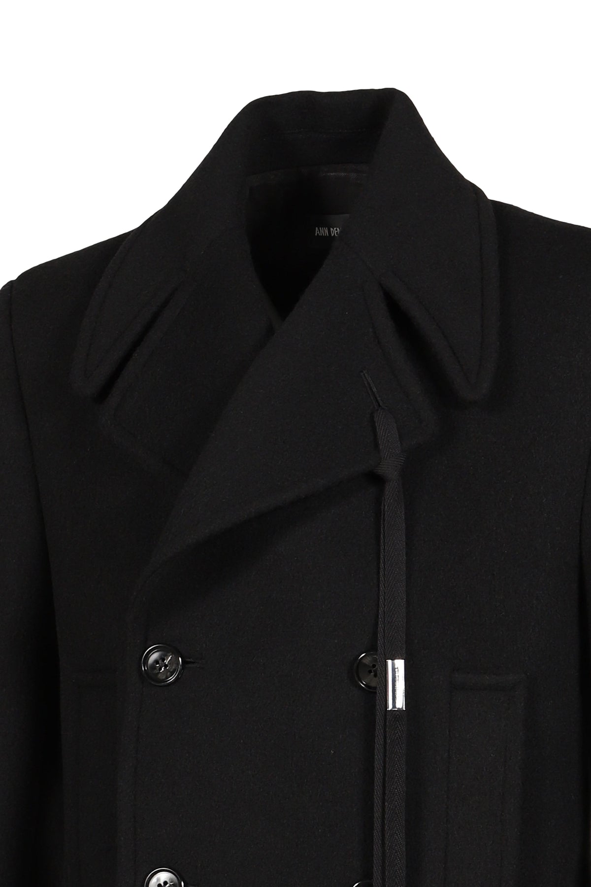 Ann Demeulemeester アン ドゥムルメステール 【本物保証】 Coats & Jackets ストリート系 メンズ DALMAR DOUBLE BREASTED SHORT CABAN / BLK