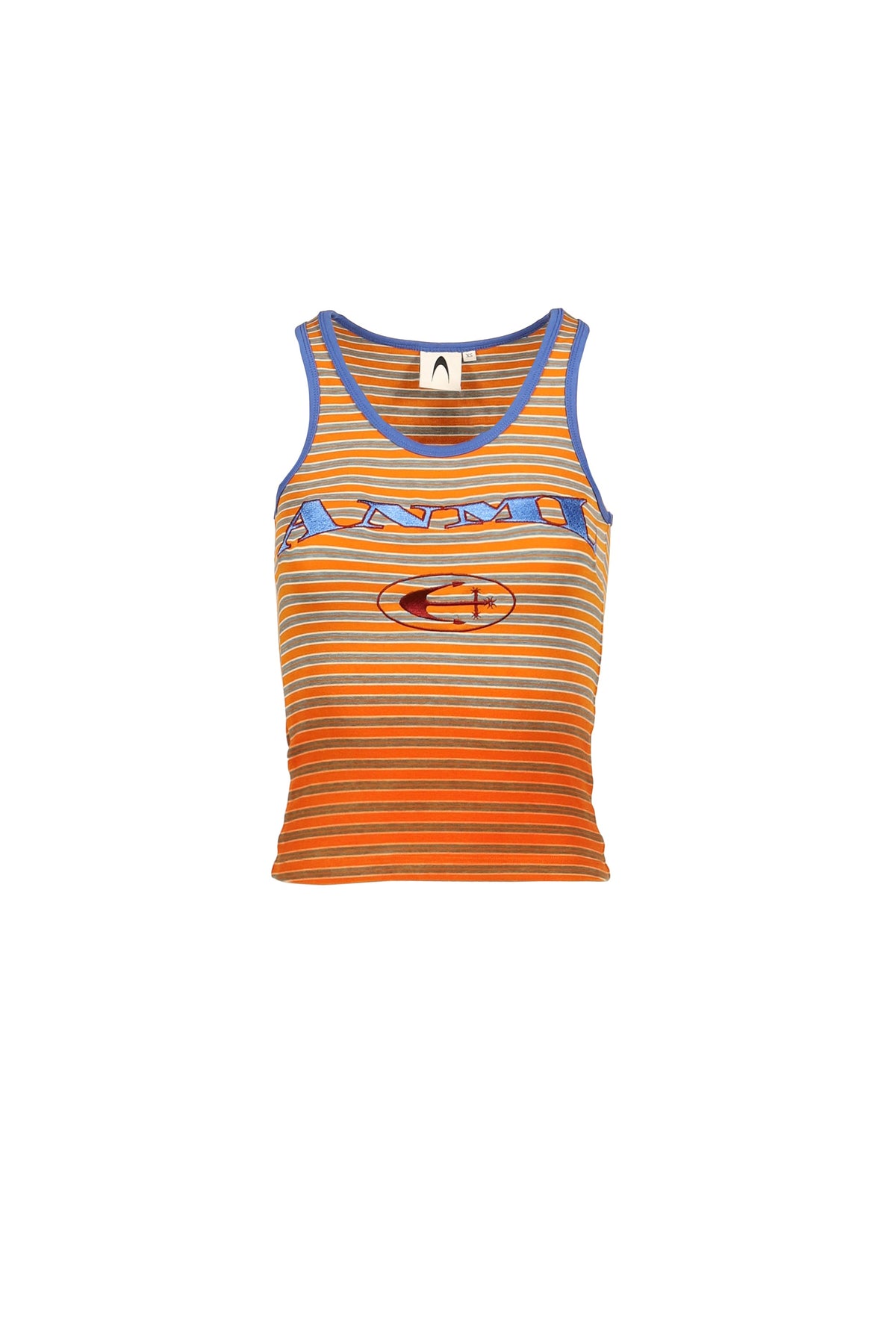 Anomalies Department 【本物保証】 シャツ ストリート系 レディース GRADIENT STRIPED COLOR-BLOCKED VEST / ORG