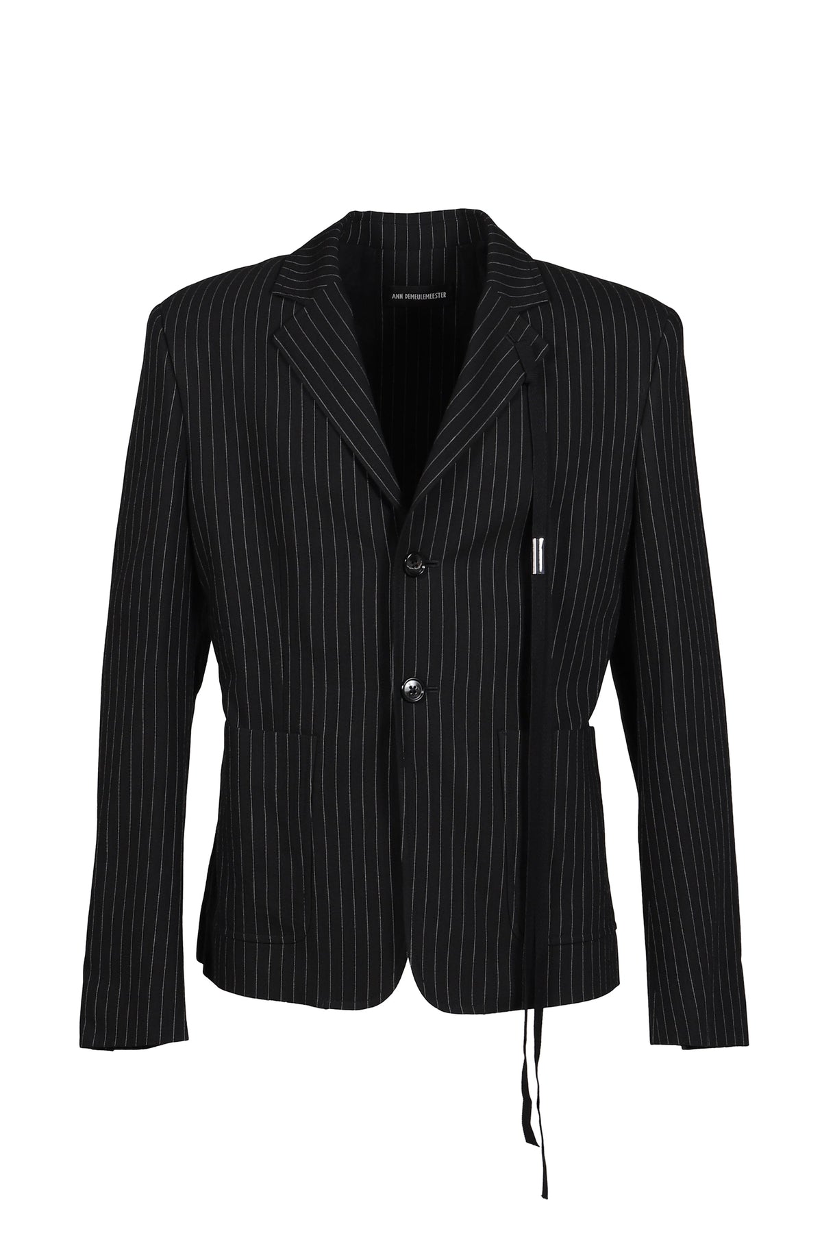 Ann Demeulemeester アン ドゥムルメステール 【本物保証】 ジャケット ストリート系 メンズ RAMI SLIM FIT DECONSTRUCTED JACKET / BLK GRY