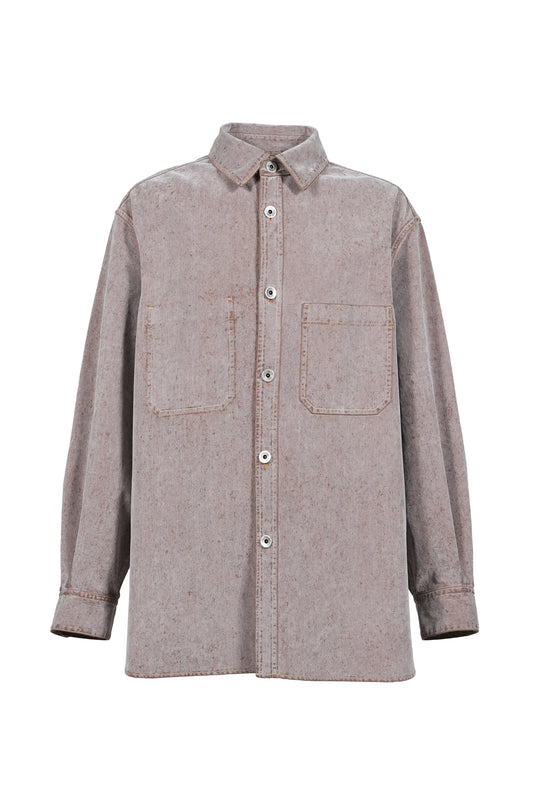 BED J.W. FORD ベッドフォード 【本物保証】 シャツ ストリート系 メンズ OVER SHIRT / ICEGRAY