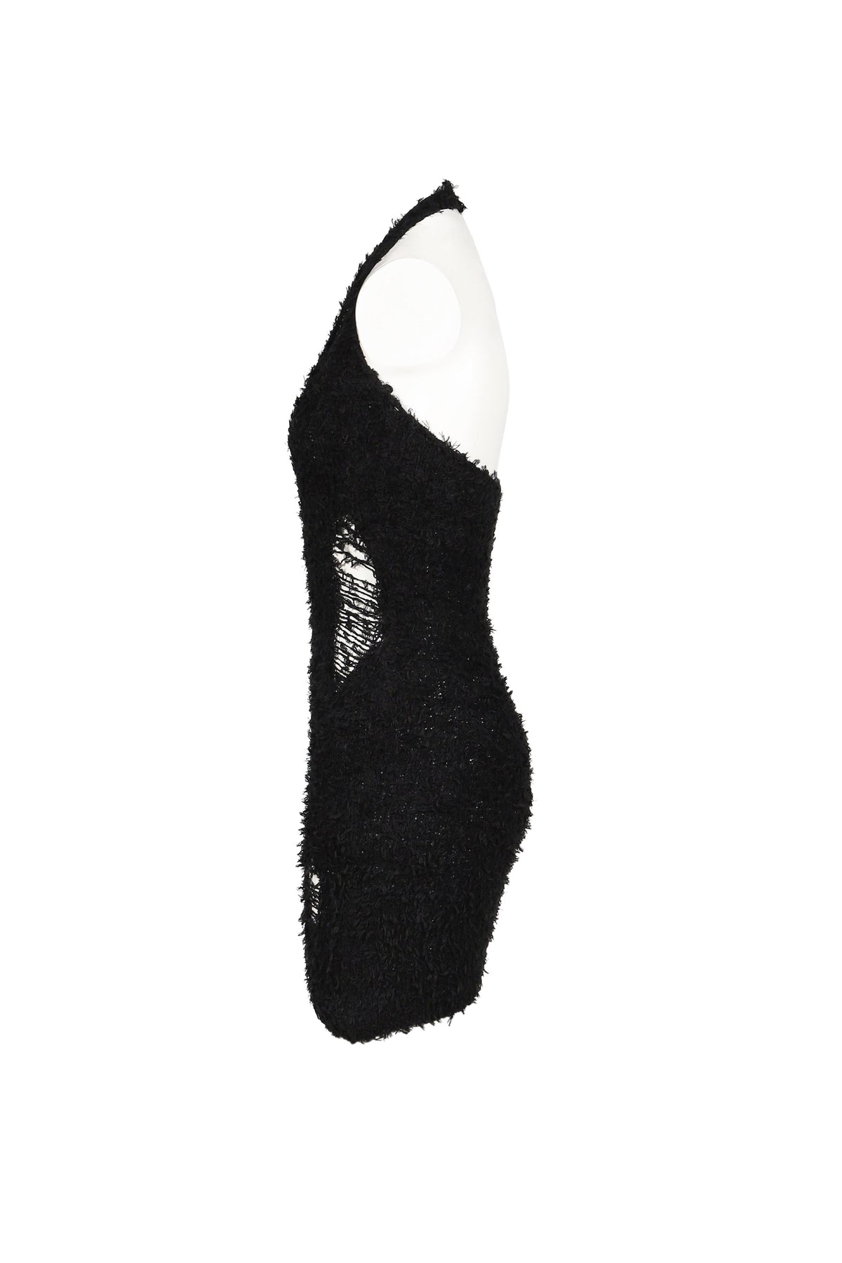 BOHEMSEO ボヘムソ 【本物保証】 ワンピース ストリート系 レディース BOUCLE DAMAGE MINI-DRESS / BLK