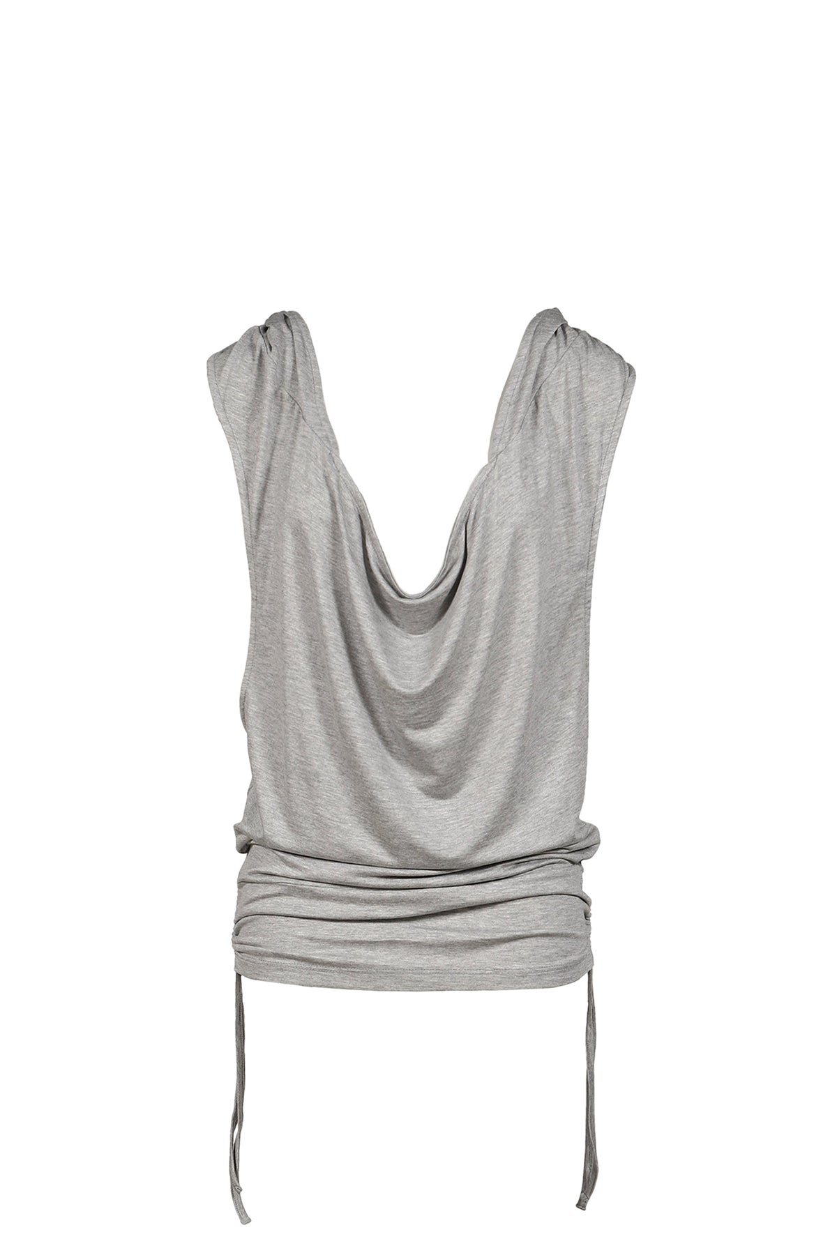 BOHEMSEO 【本物保証】シャツ ストリート系 レディース COWL BOXER HOODIE / L GRY