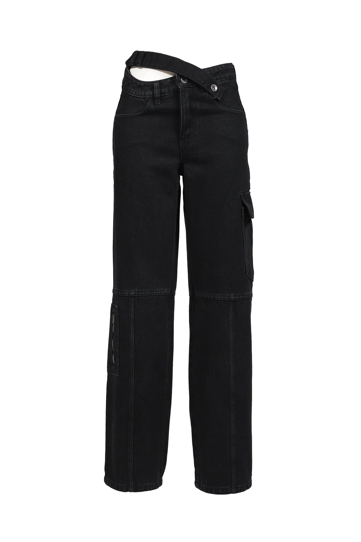 BOHEMSEO ボヘムソ 【本物保証】 パンツ ストリート系 レディース CROSS WAIST WIDE PANTS / BLK