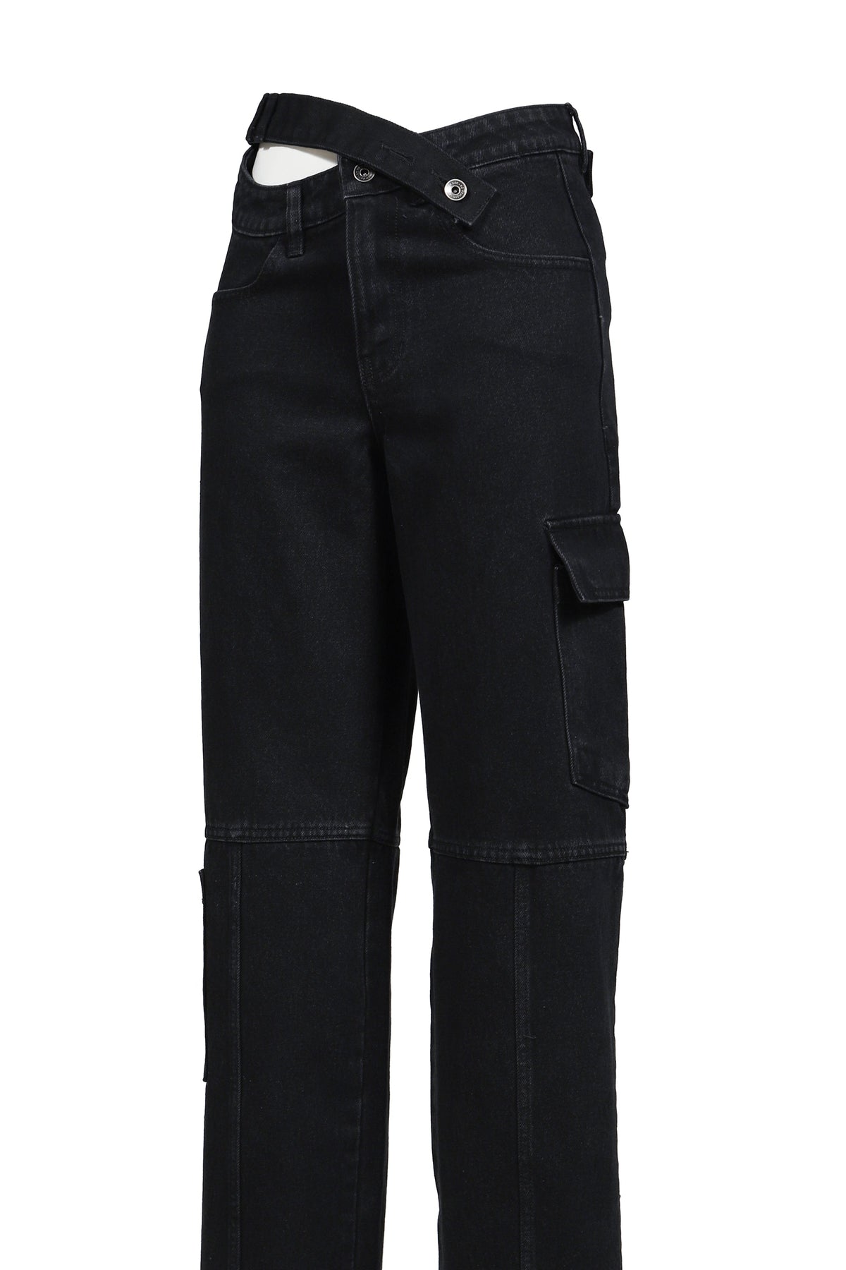 BOHEMSEO ボヘムソ 【本物保証】 パンツ ストリート系 レディース CROSS WAIST WIDE PANTS / BLK