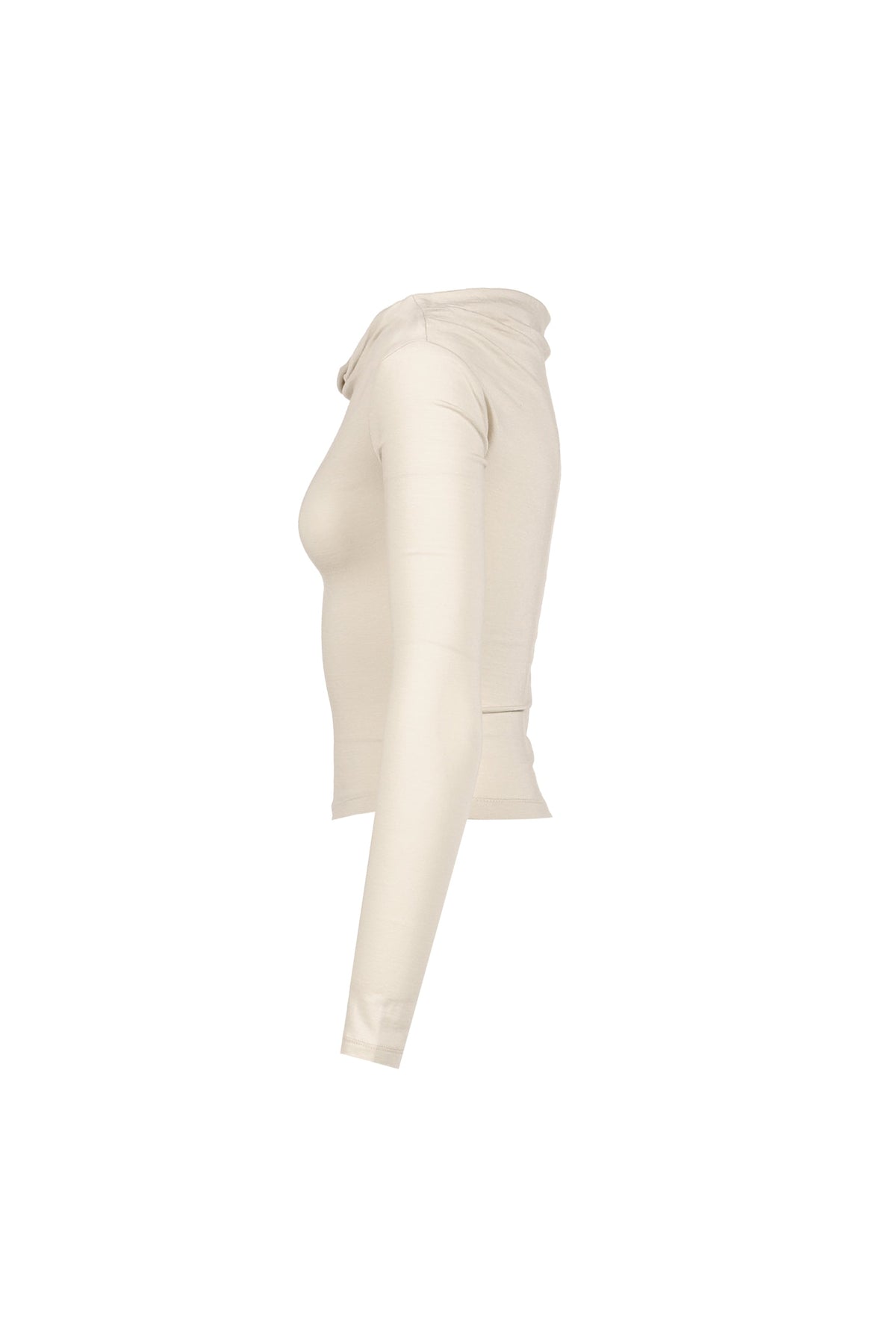 BOHEMSEO ボヘムソ 【本物保証】 シャツ ストリート系 レディース FLOW NECK DRAPE LONG SLEEVE / BEG
