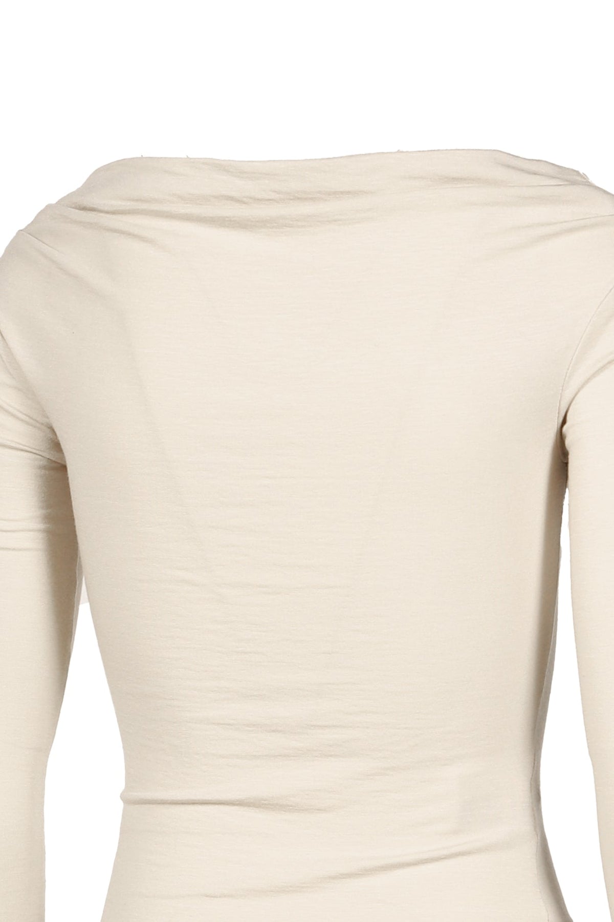 BOHEMSEO ボヘムソ 【本物保証】 シャツ ストリート系 レディース FLOW NECK DRAPE LONG SLEEVE / BEG