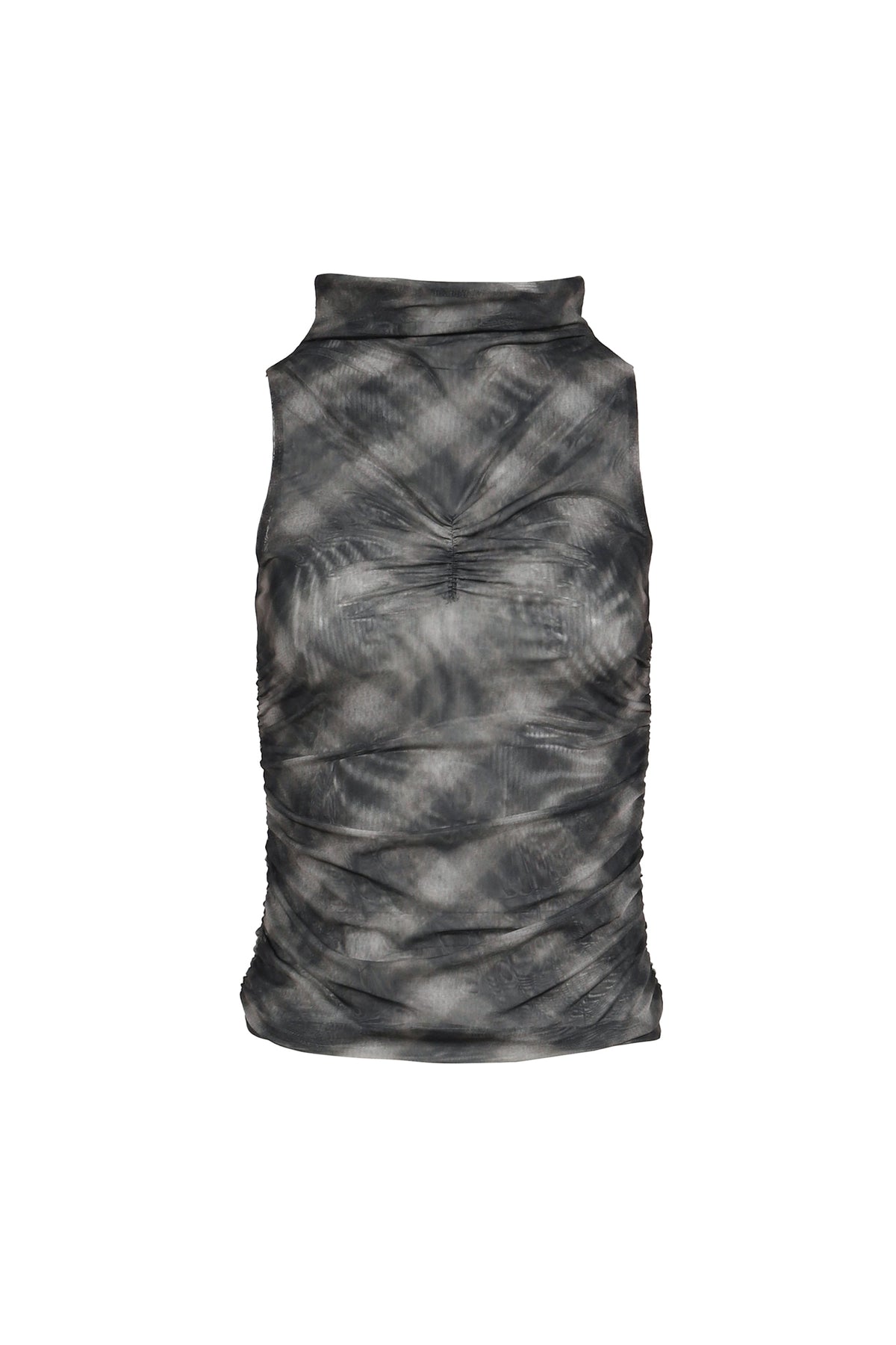 BOHEMSEO ボヘムソ 【本物保証】 シャツ ストリート系 レディース HALF NECK SHIRRING SLEEVELESS / CHECK