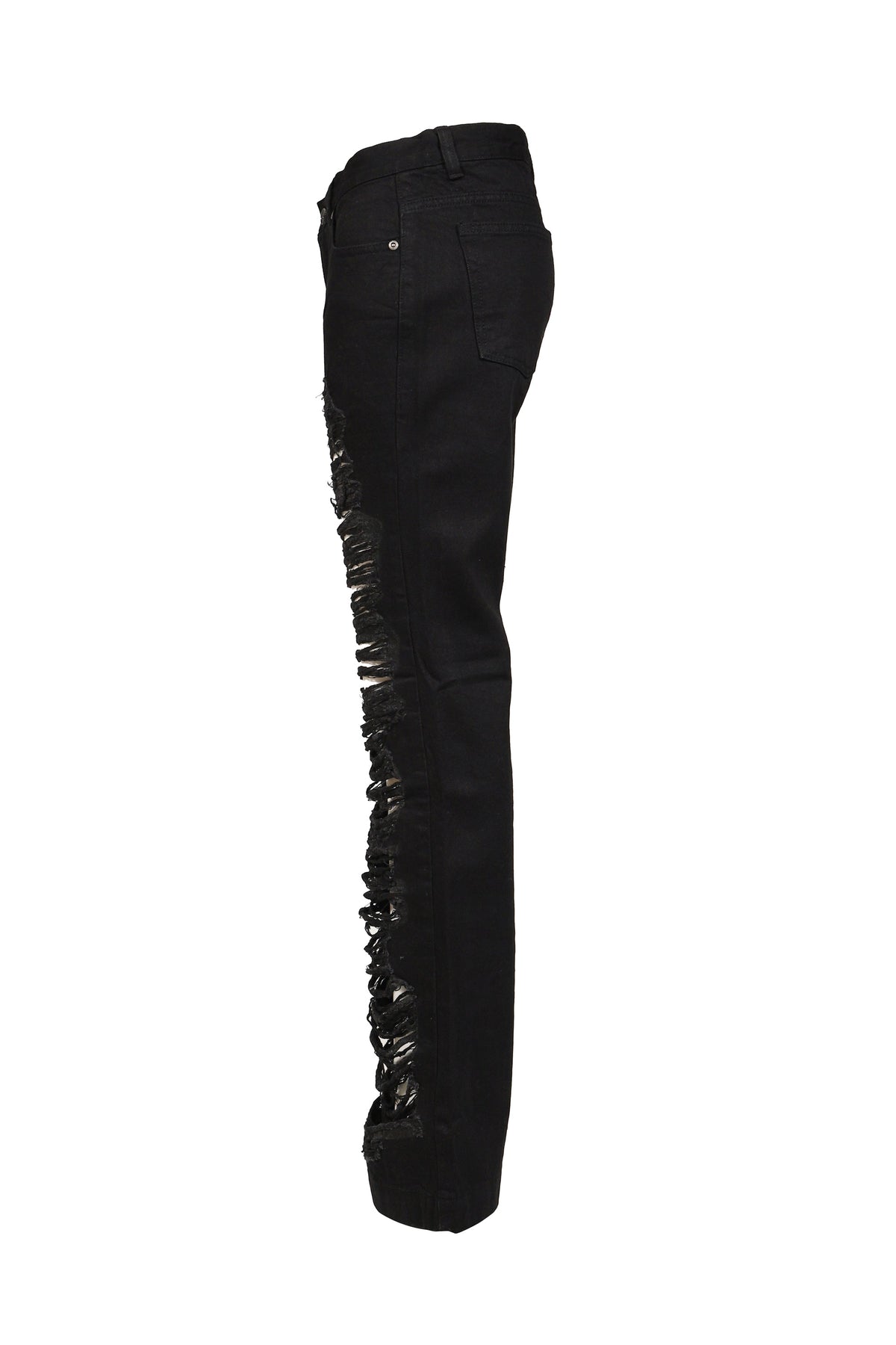 BOHEMSEO ボヘムソ 【本物保証】 ブーツ ストリート系 レディース OPEN DESTROYED SEMI-BOOTCUT / BLK