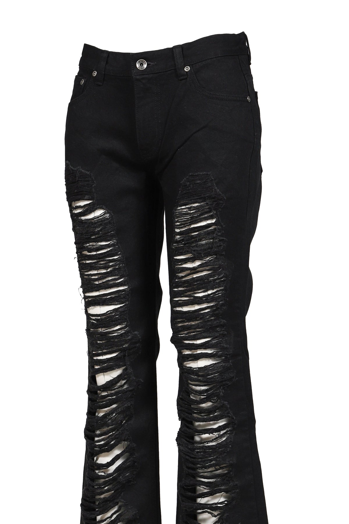 BOHEMSEO ボヘムソ 【本物保証】 ブーツ ストリート系 レディース OPEN DESTROYED SEMI-BOOTCUT / BLK