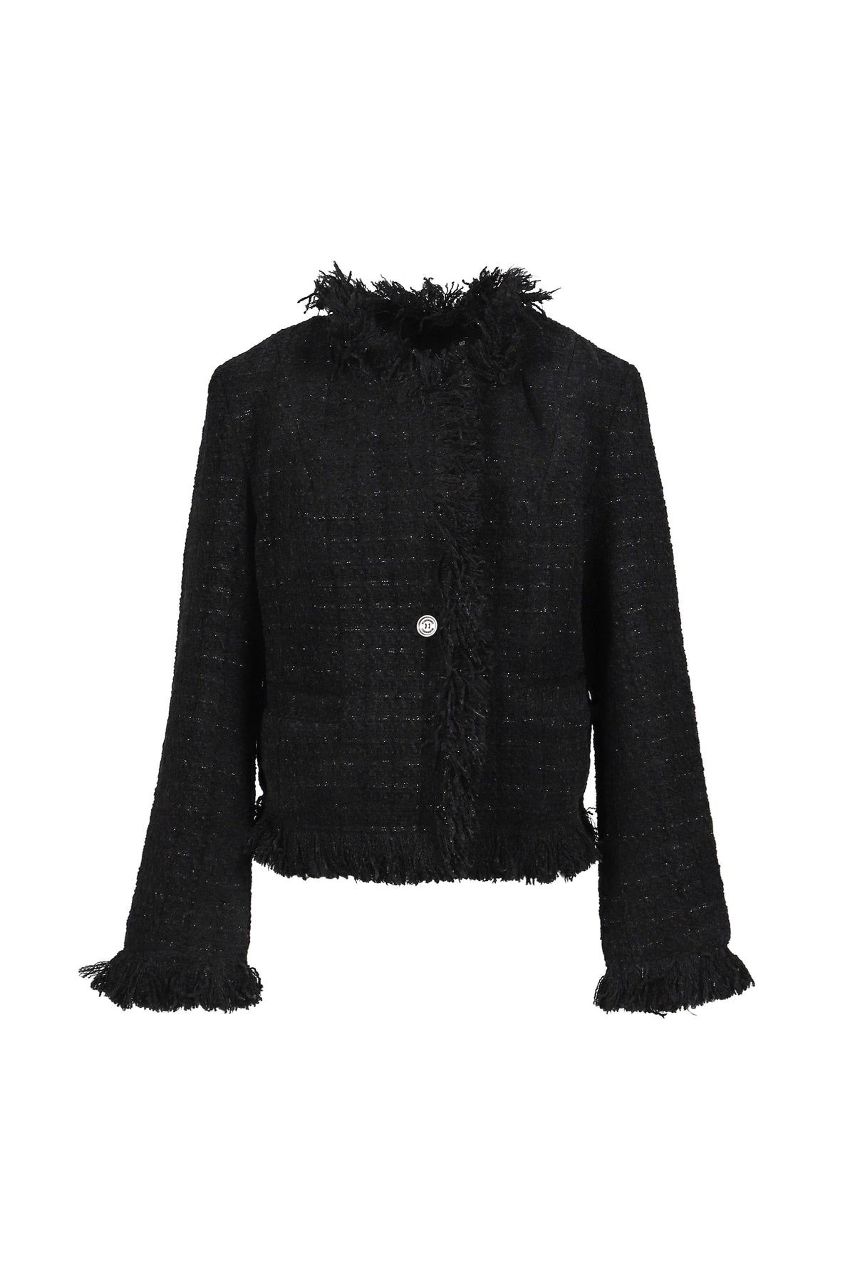 BOHEMSEO ボヘムソ 【本物保証】 ジャケット ストリート系 レディース ROUGH FRAYED TWEED JACKET / BLK