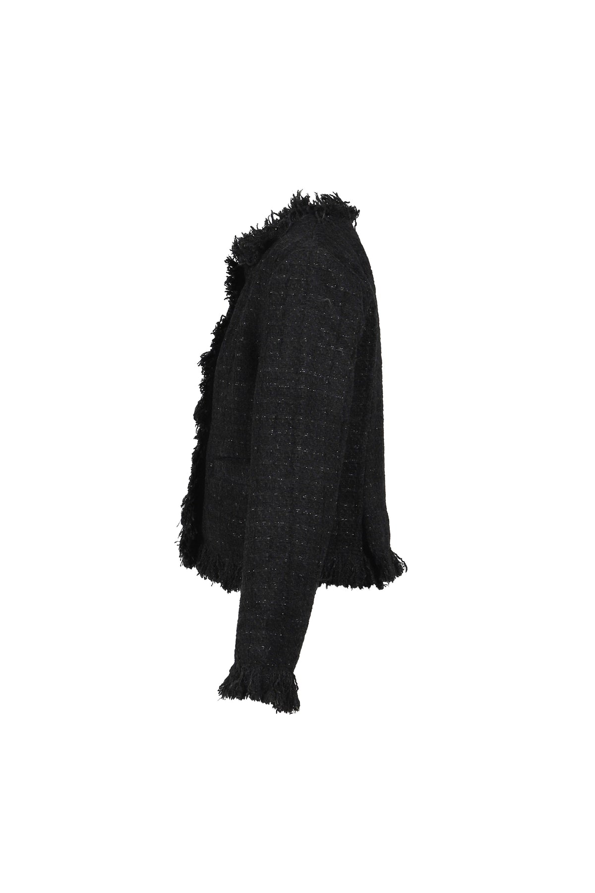 BOHEMSEO ボヘムソ 【本物保証】 ジャケット ストリート系 レディース ROUGH FRAYED TWEED JACKET / BLK