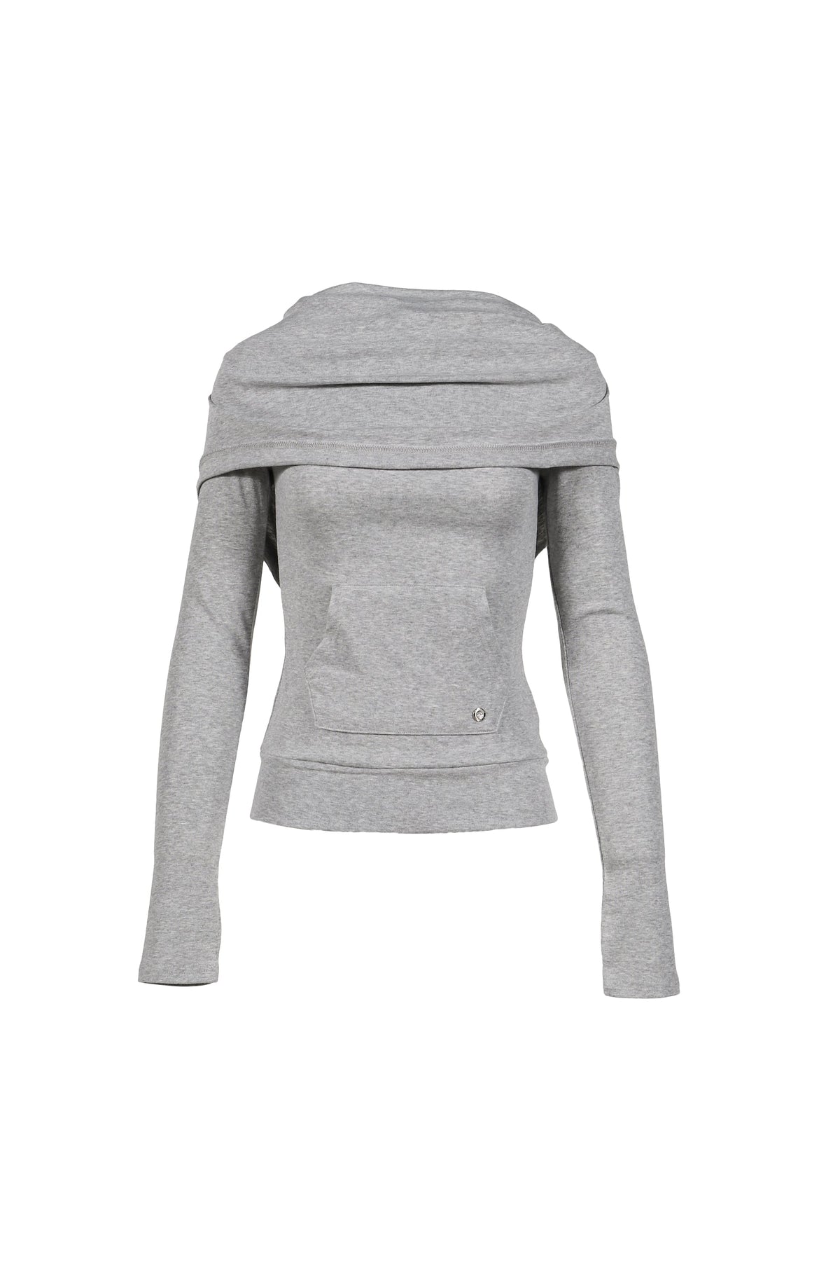 BOHEMSEO ボヘムソ 【本物保証】 シャツ ストリート系 レディース SOFT COWL HOOD T / MELANGE GRY