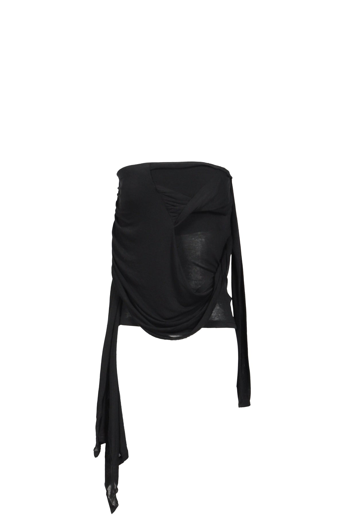 BOHEMSEO ボヘムソ 【本物保証】 シャツ ストリート系 レディース SIGNATURE DRAPE TUBE TOP / BLK