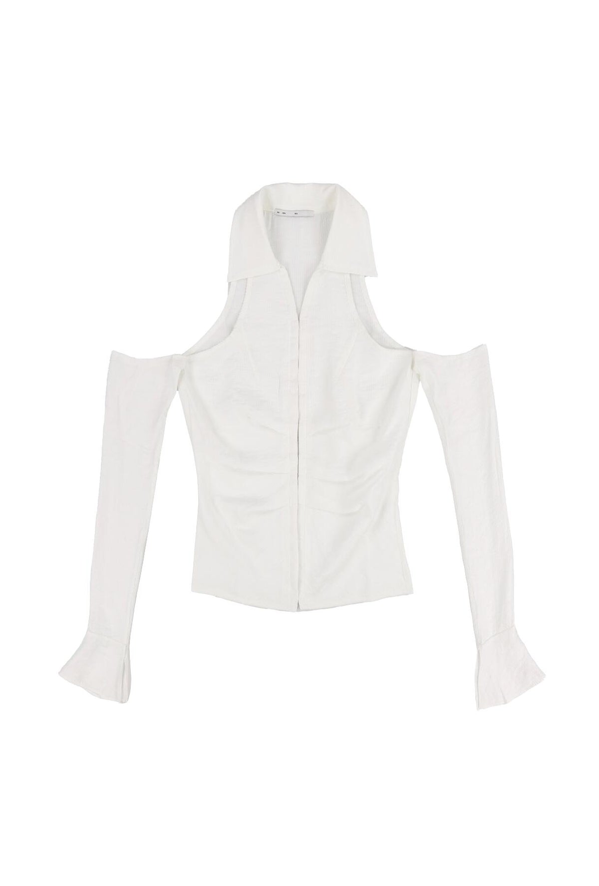 BOHEMSEO ボヘムソ 【本物保証】 シャツ ストリート系 レディース SHOULDER HOLE COLLAR BLOUSE / WHT