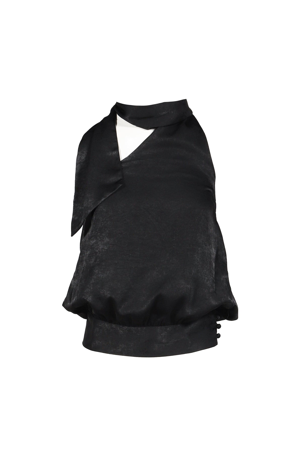 BOHEMSEO ボヘムソ 【本物保証】 シャツ ストリート系 レディース WRAP SCARF BLOUSE / BLK