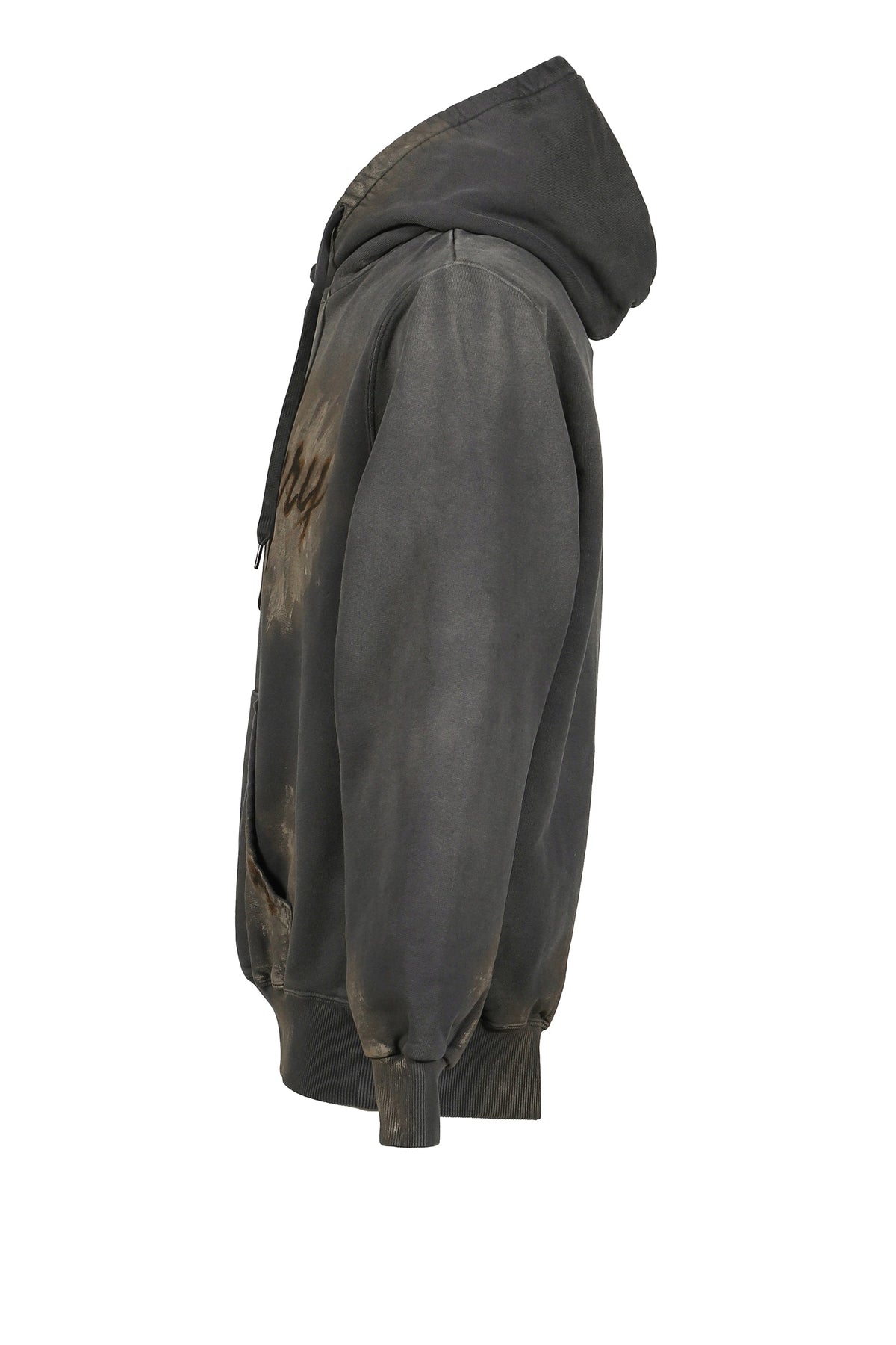 doublet ダブレット 【本物保証】 パーカー ストリート系 メンズ LUXUARY MUD PAINT HOODIE / BLK