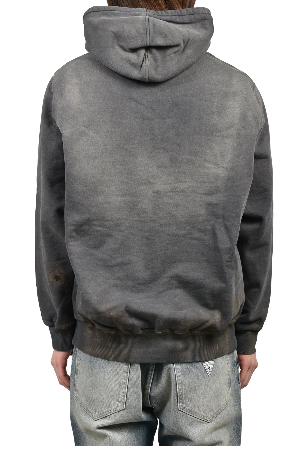 doublet ダブレット 【本物保証】 パーカー ストリート系 メンズ LUXUARY MUD PAINT HOODIE / BLK