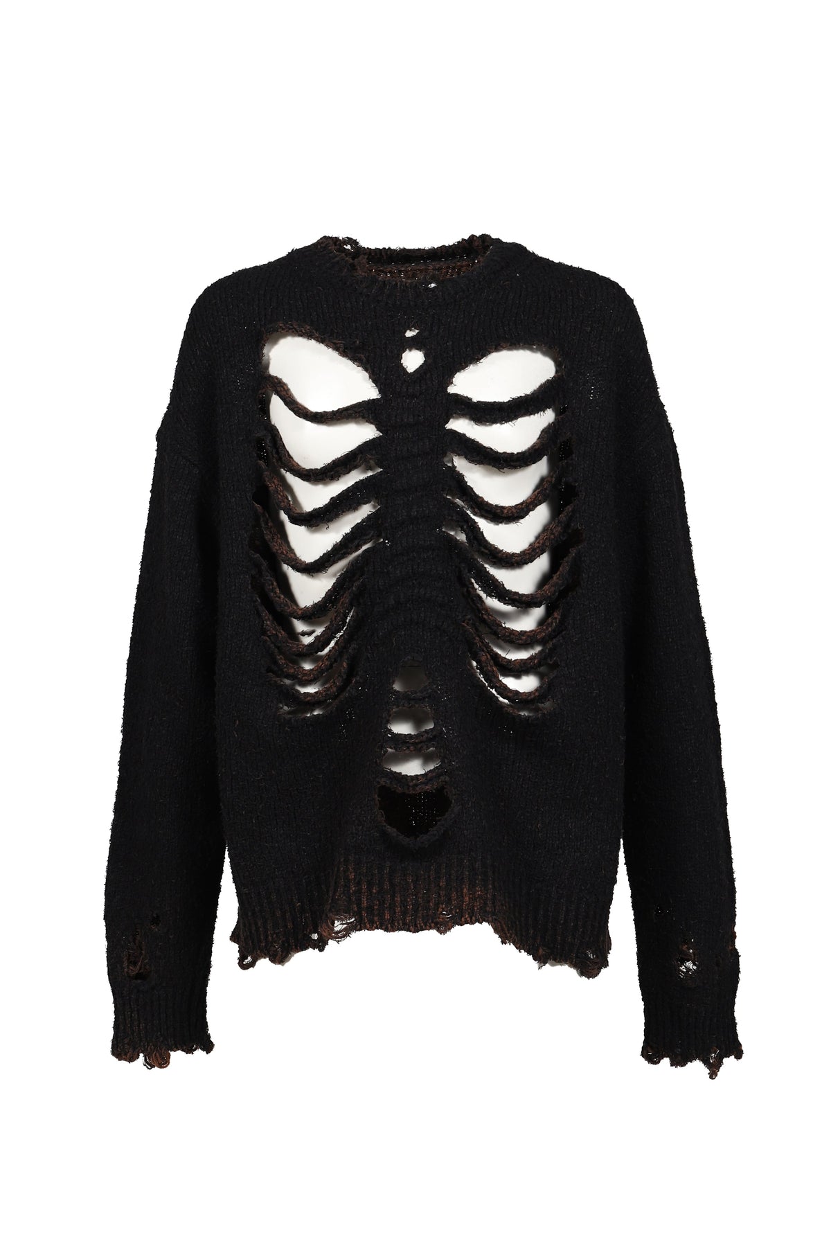 doublet ダブレット 【本物保証】 ニット ストリート系 メンズ RIB & SPINE KNIT PULLOVER / BLK