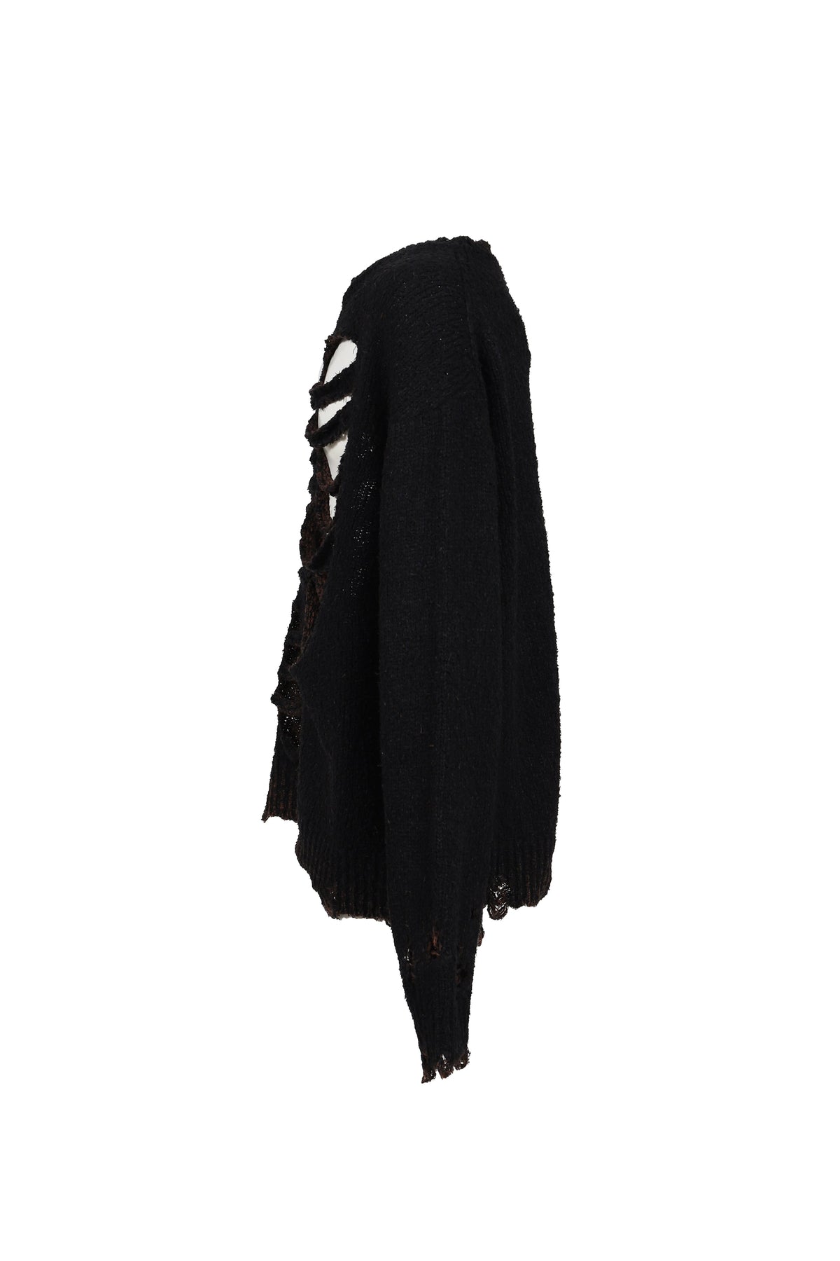 doublet ダブレット 【本物保証】 ニット ストリート系 メンズ RIB & SPINE KNIT PULLOVER / BLK